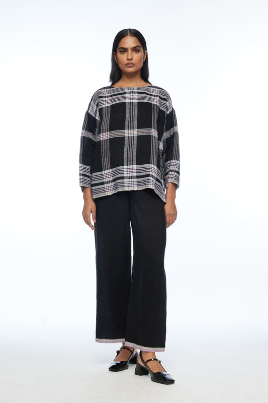 Caesia Boat Neck Boxy Top