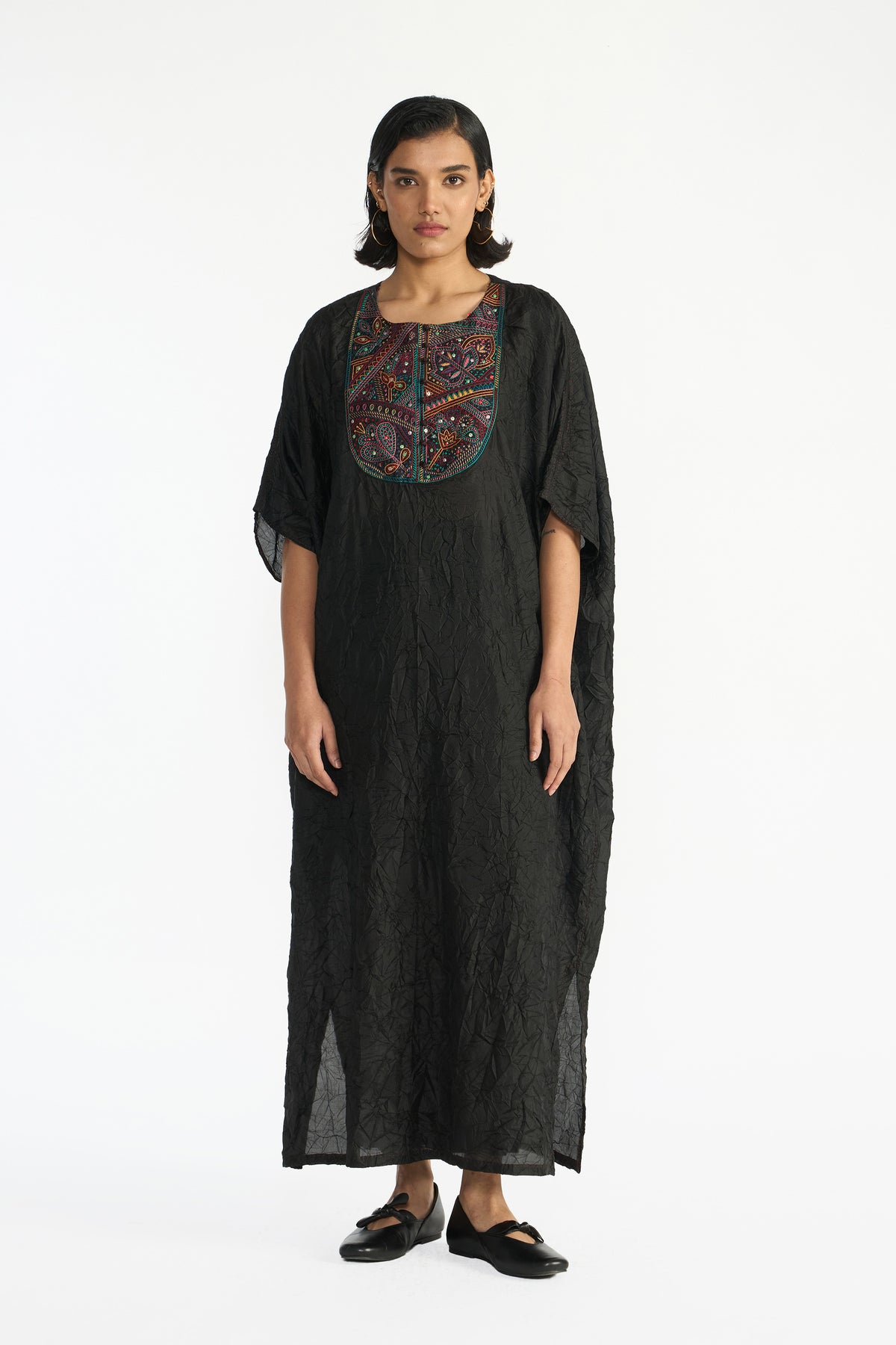 Veronia Embroidered Kaftan Dress