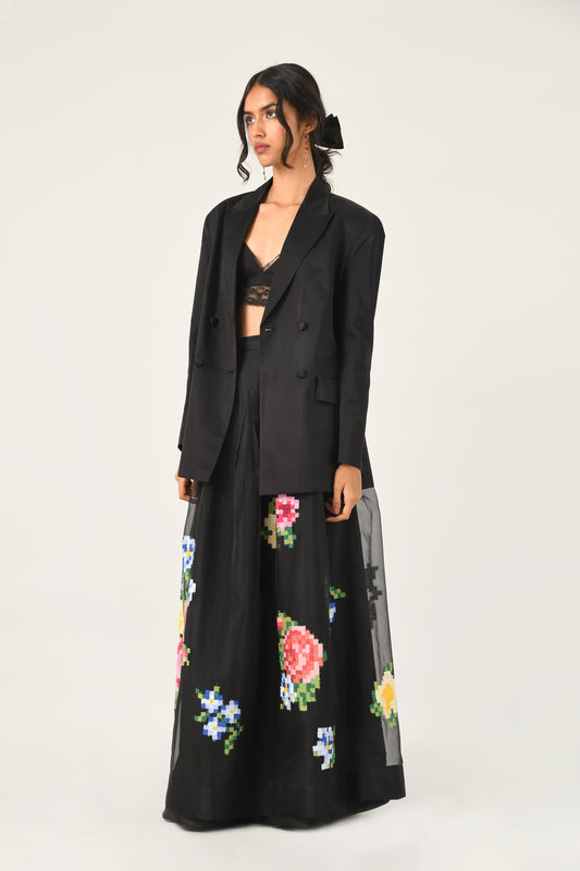 GERTRUDE DIGITAL EMBROIDERY SKIRT