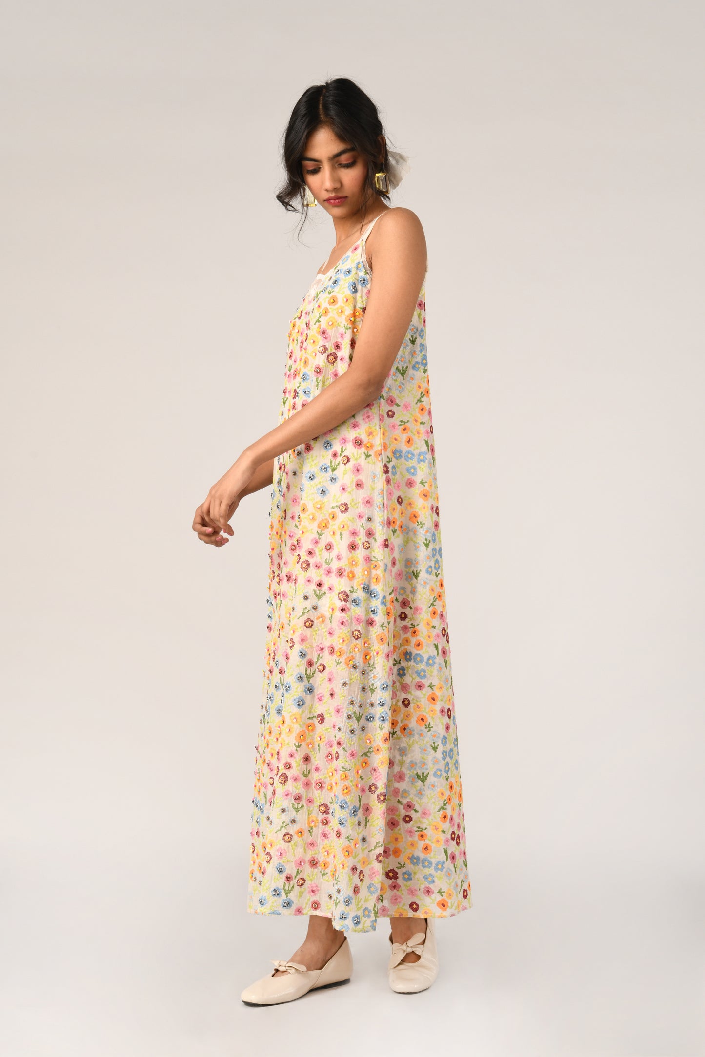 PRAIRIE LIN SLIP DRESS