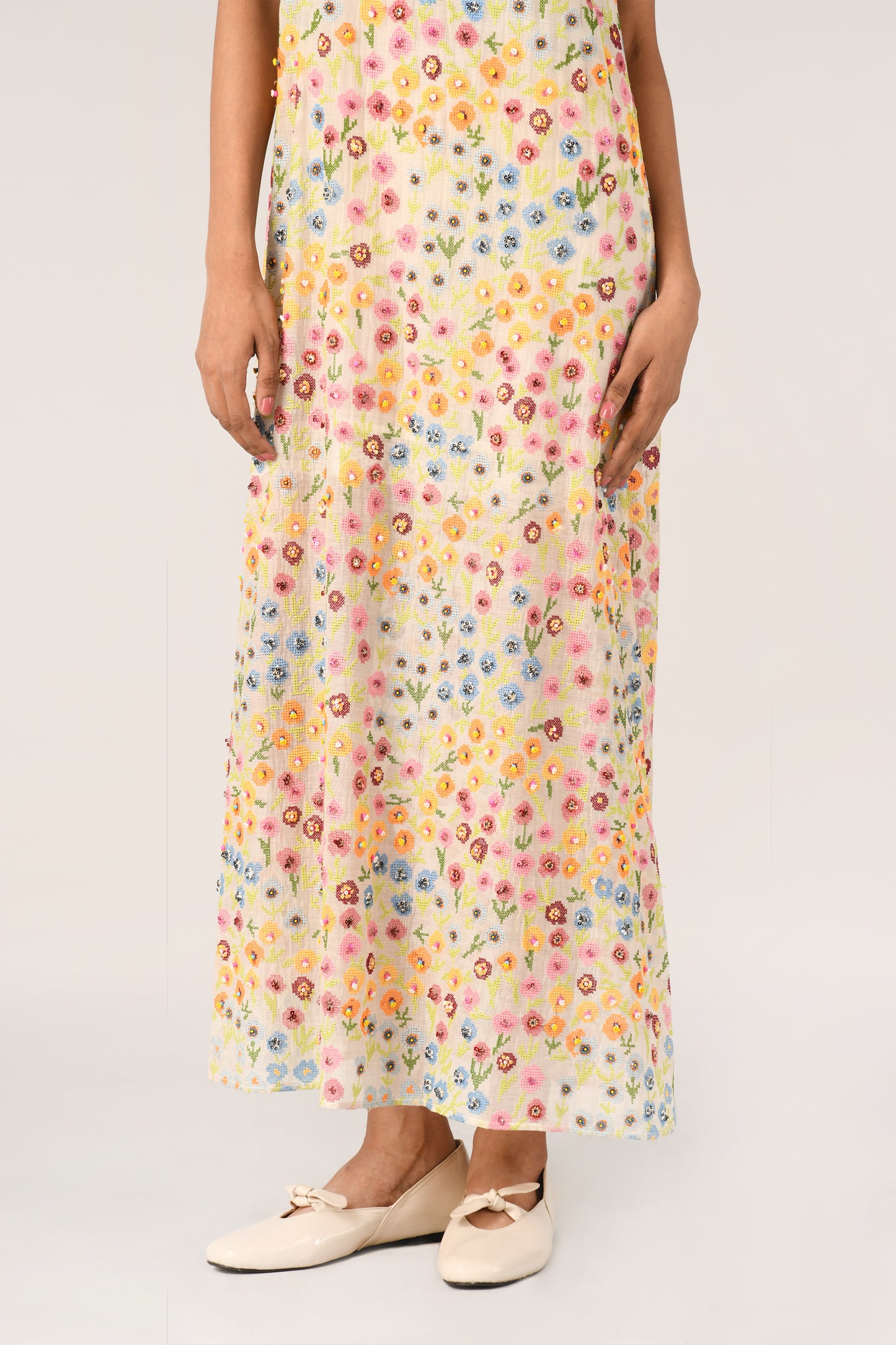 PRAIRIE LIN SLIP DRESS