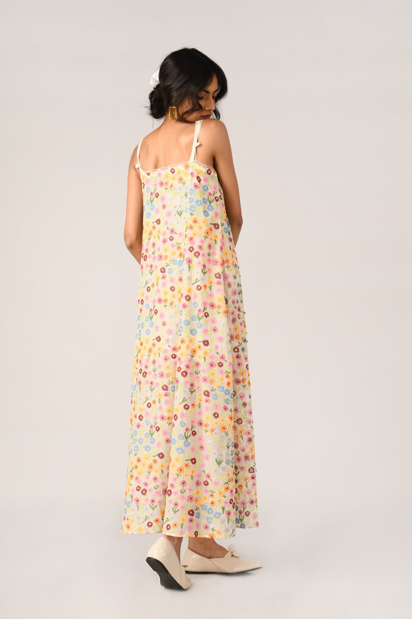 PRAIRIE LIN SLIP DRESS