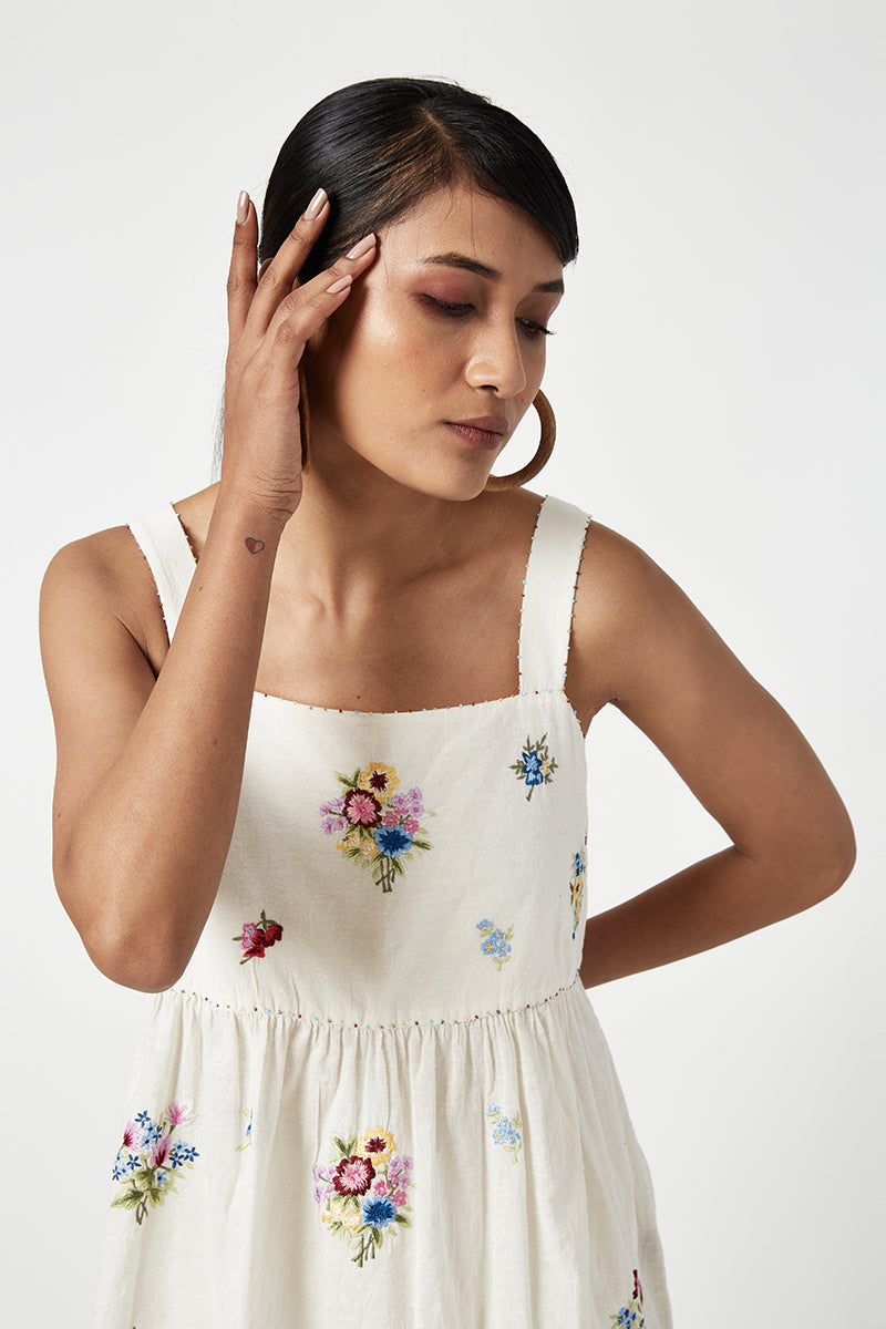 Majorelle Embroidered Top