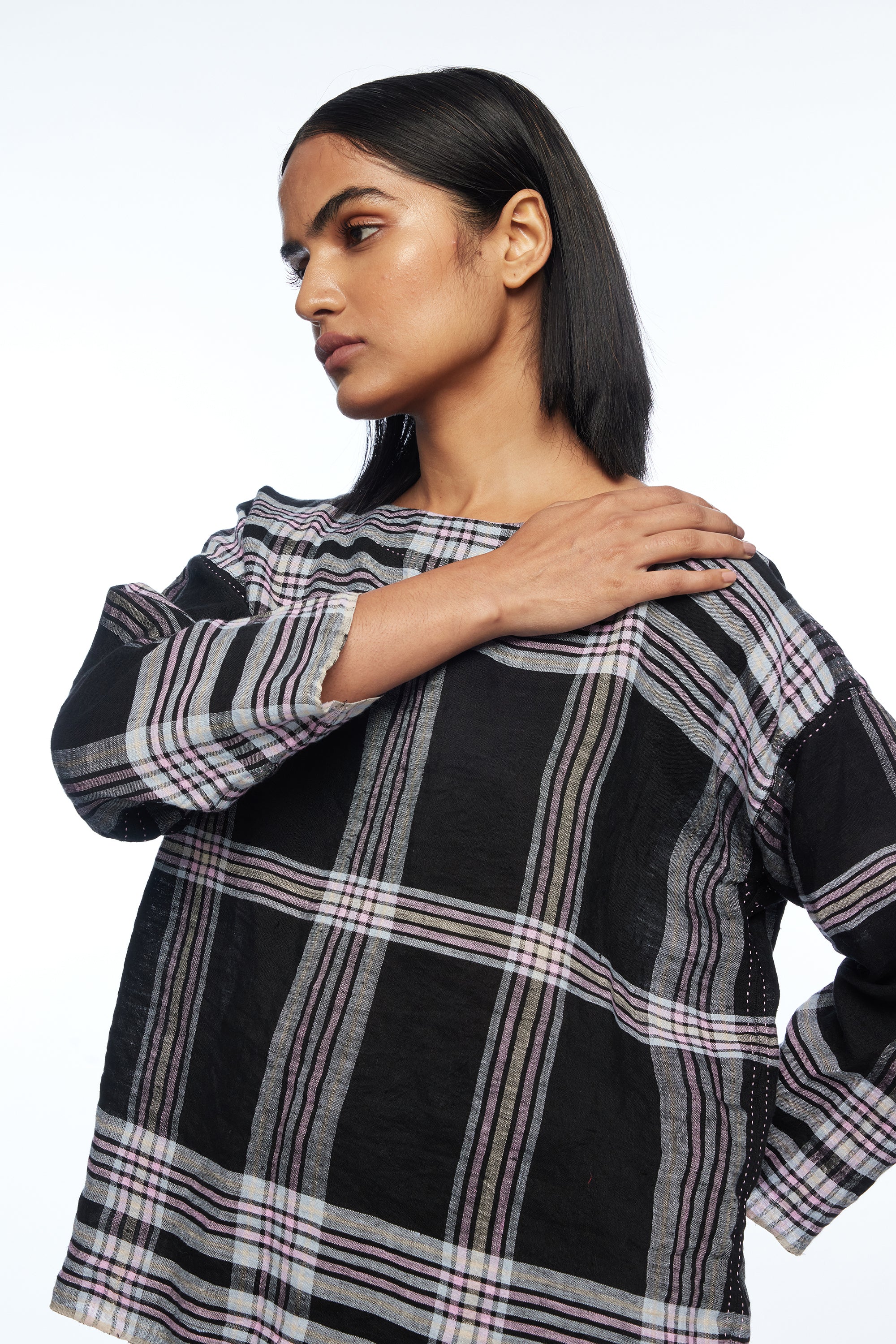 Caesia Boat Neck Boxy Top