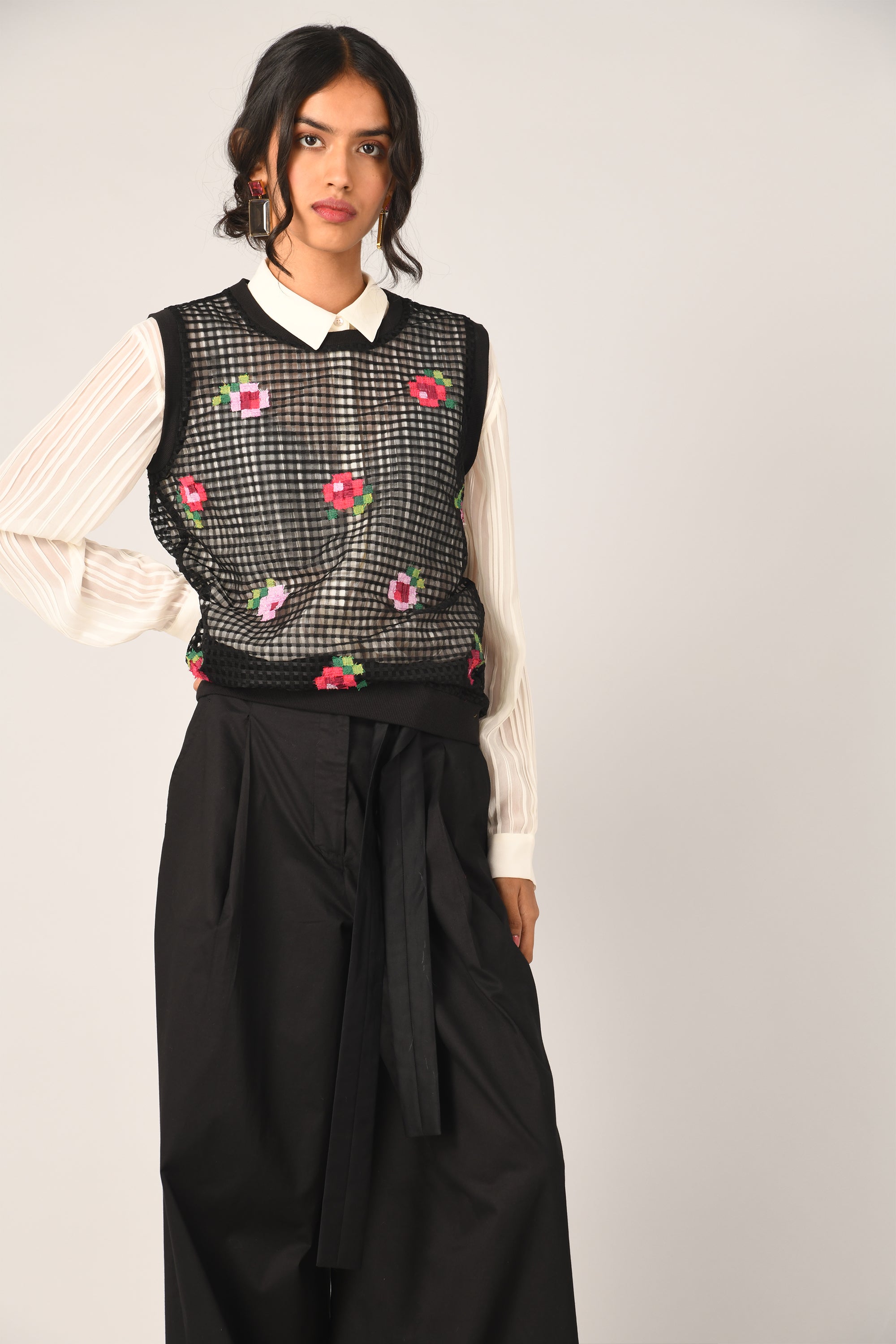 Teplitz Net Cardigan Top