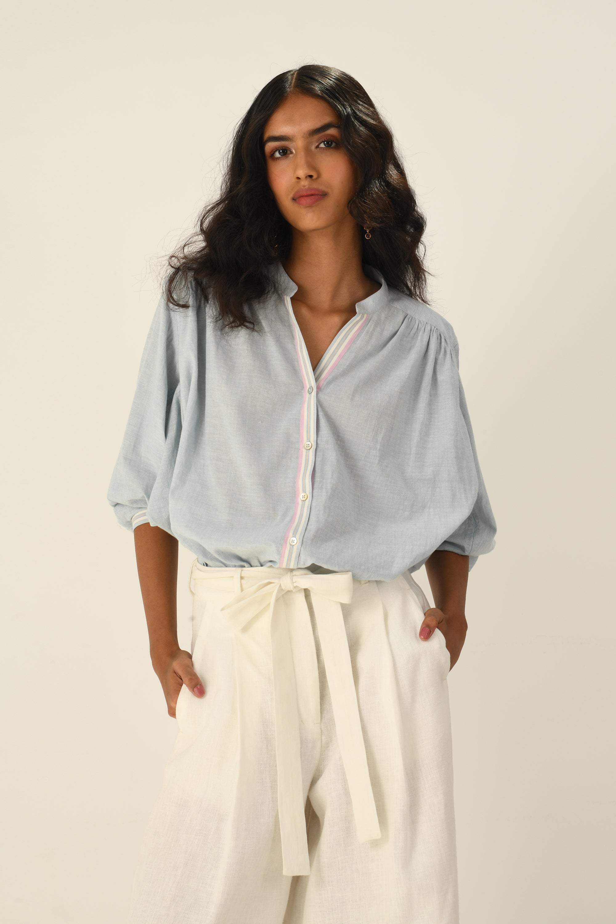 Sabinii Smocking Shirt