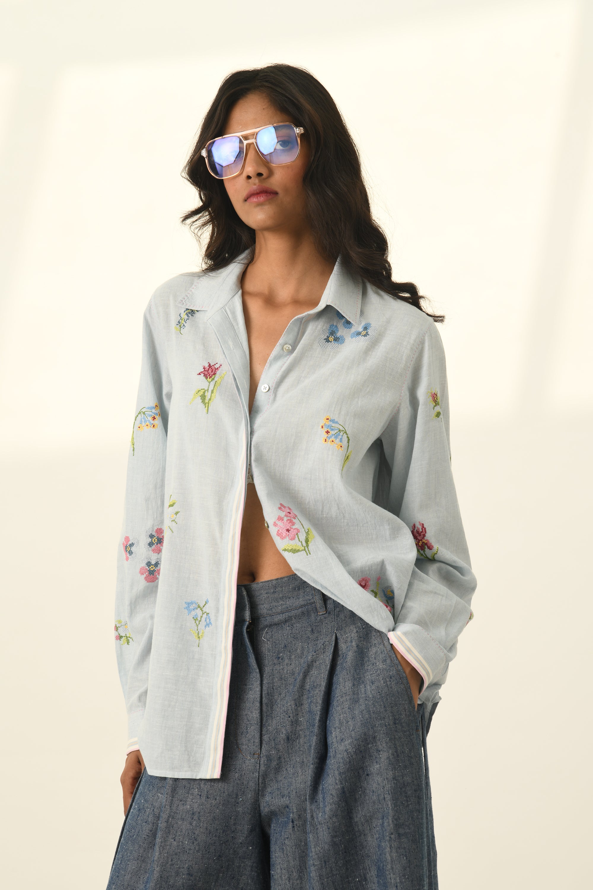 Glabrifolia Cross Stitch Shirt