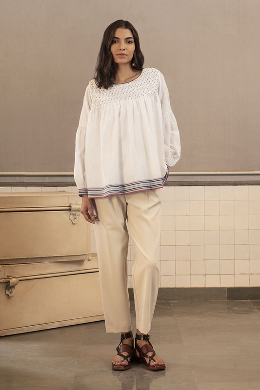 HOPKINS SMOCKING TOP