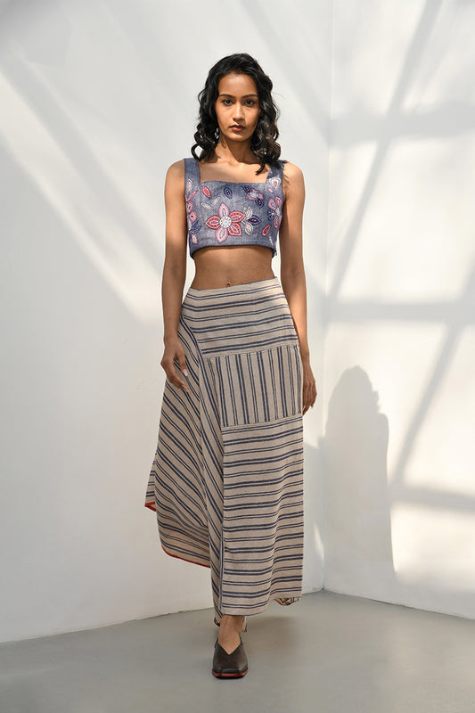 TRAGANA EMBROIDERED TOP