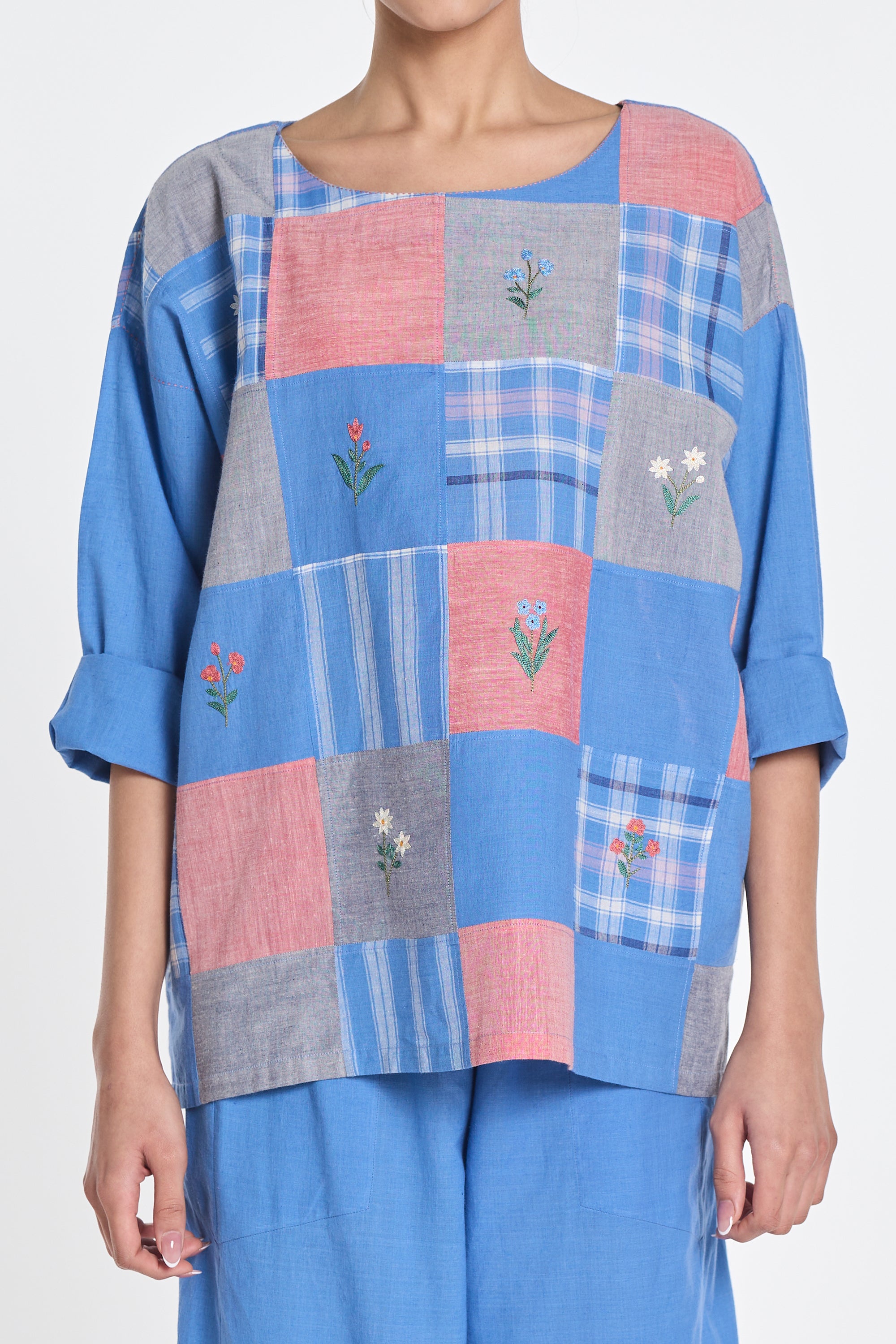 Paniculata drop shoulder top