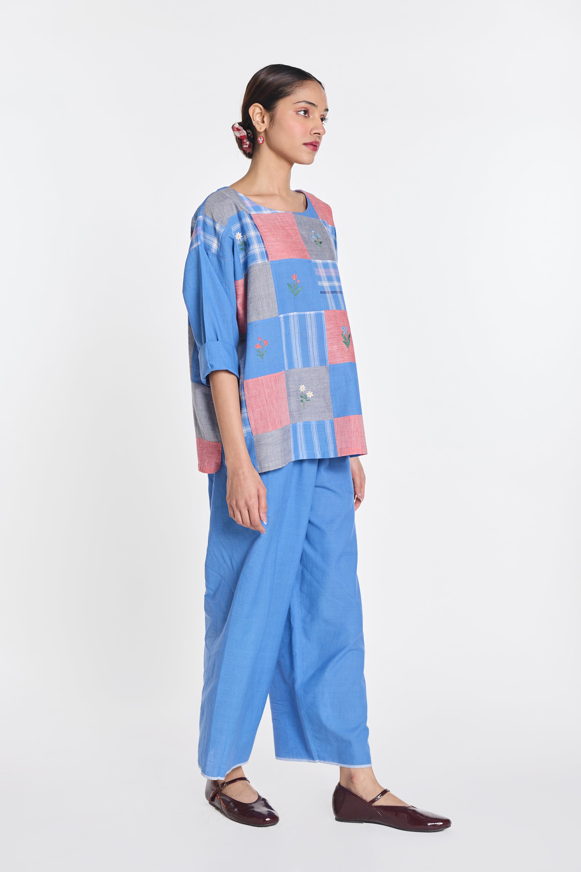Paniculata drop shoulder top