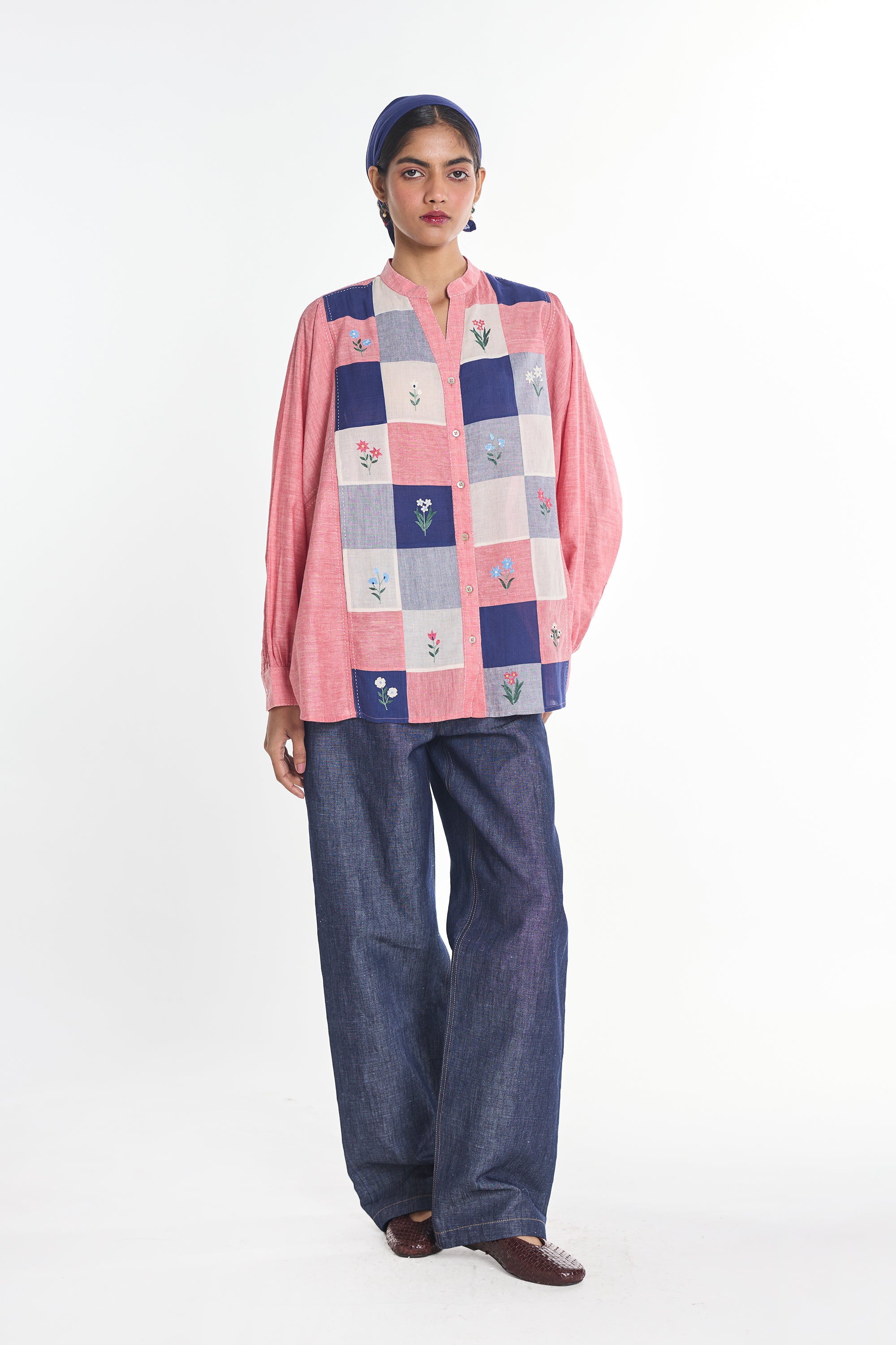 Brooklime Patchwork Shirt