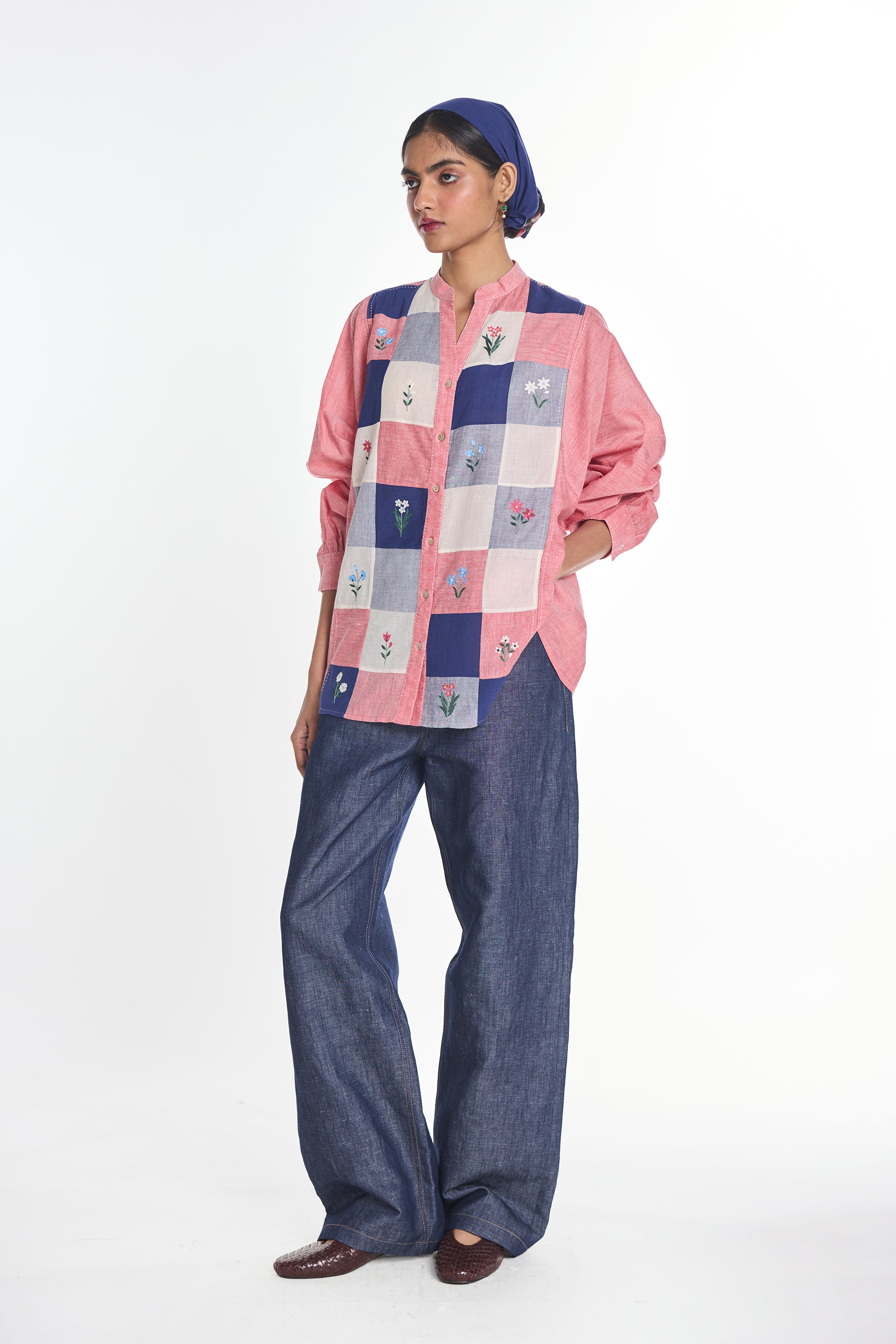 Brooklime Patchwork Shirt
