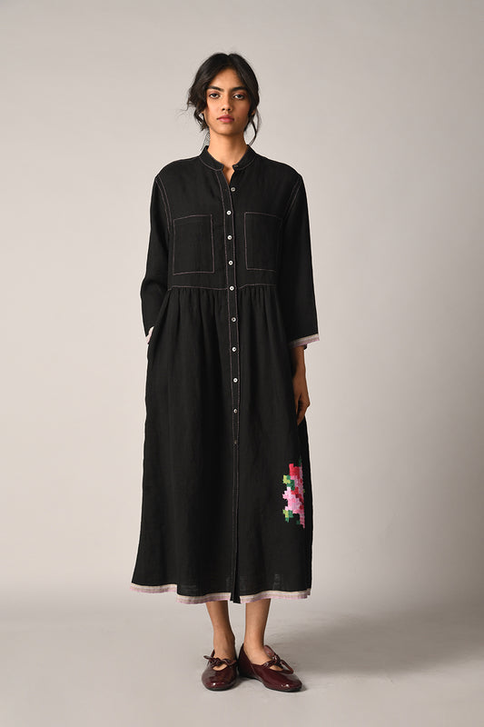 Bella Applique Embroidery Dress