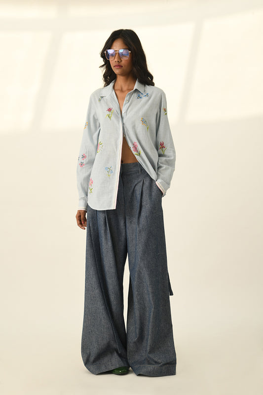 Stellata Wide Leg Belted Pants