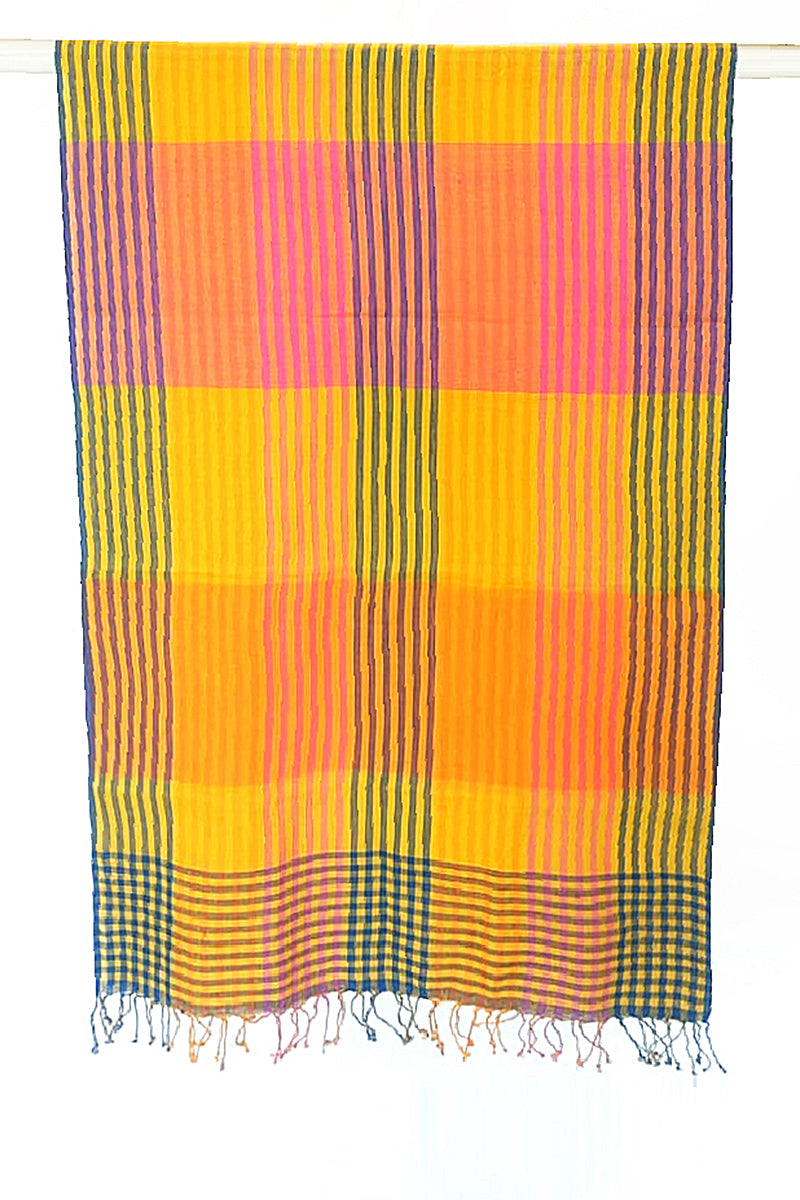 Helianthus Check Scarf