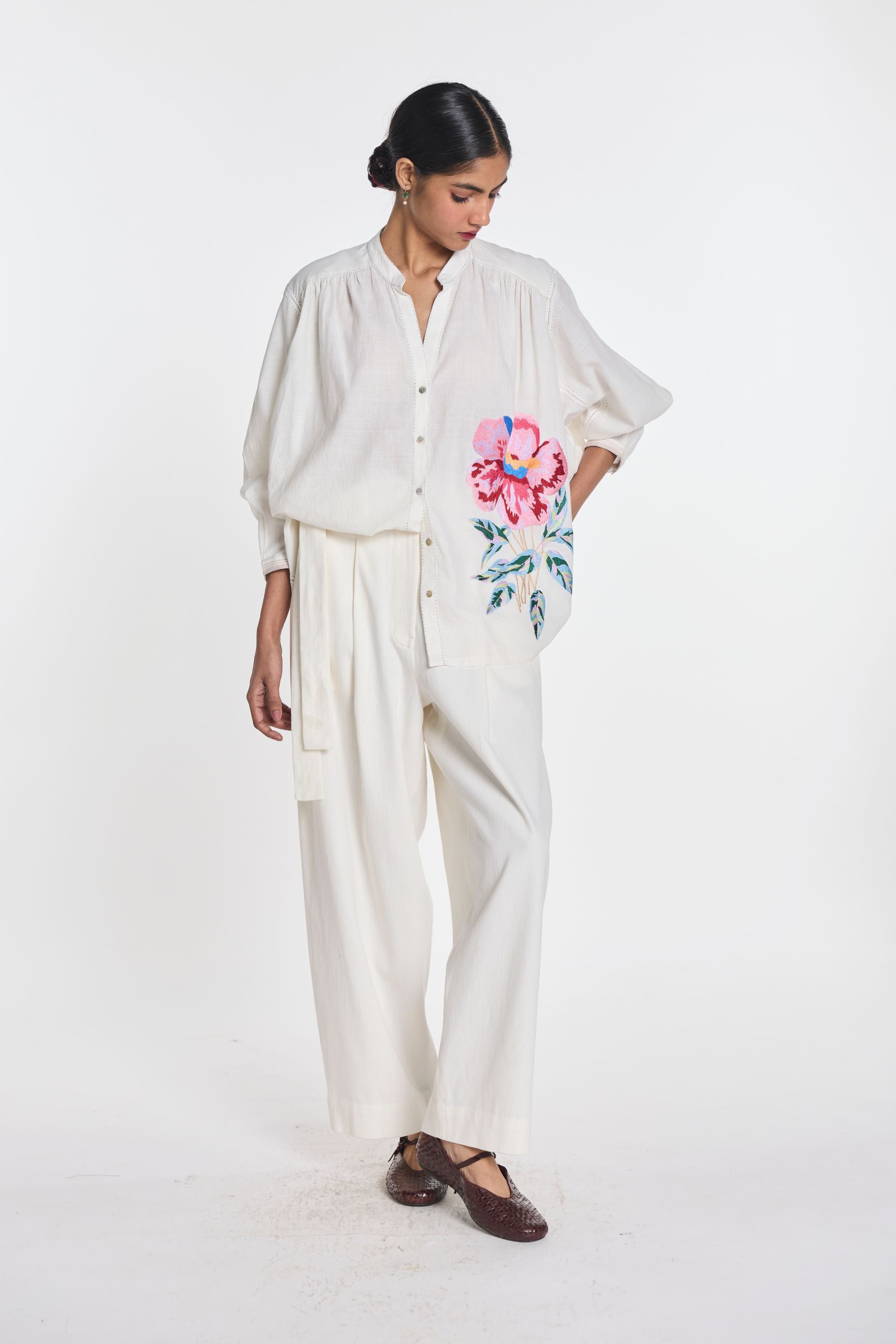 Clover Embroidered Shirt