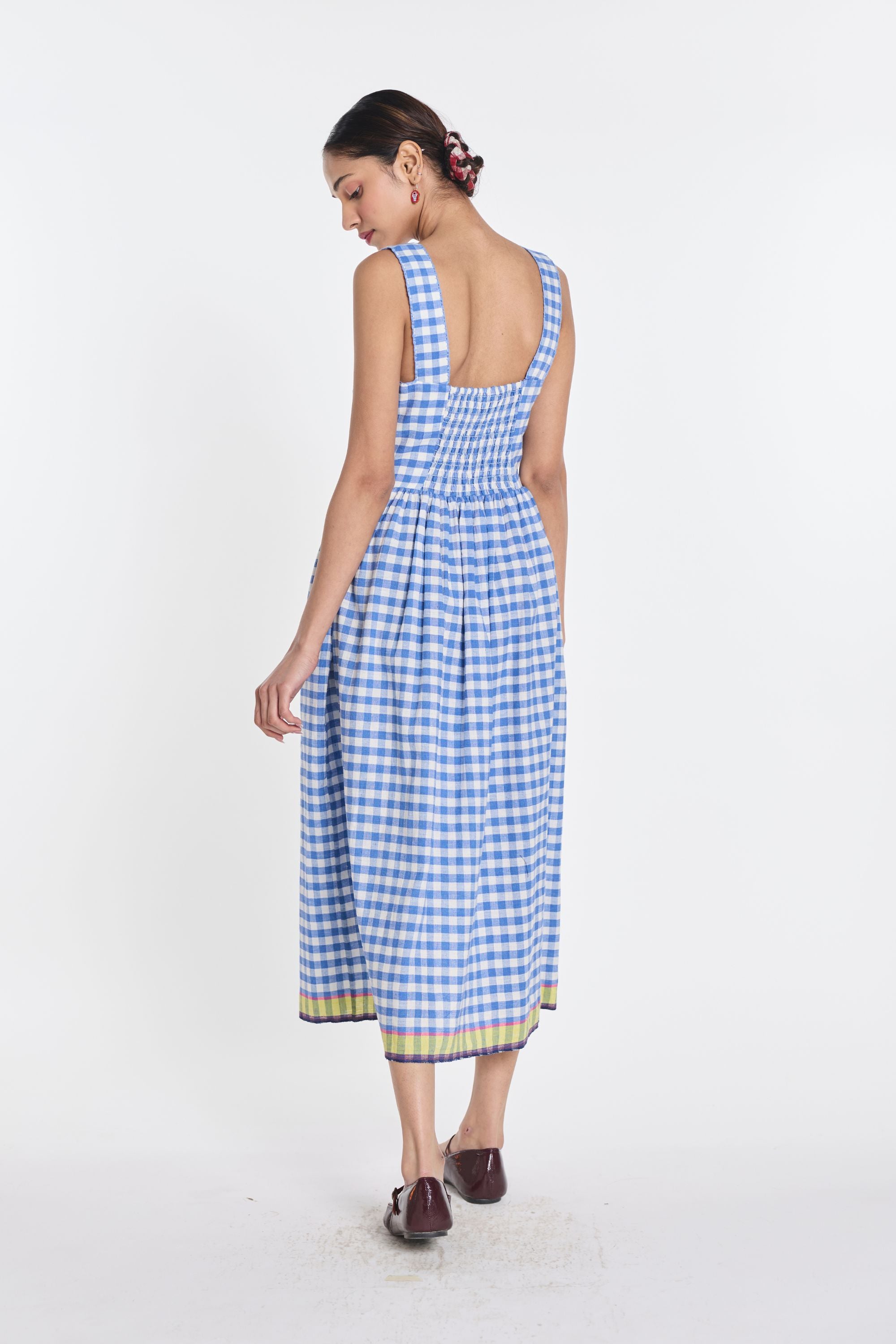 Azure Embroidered Dress