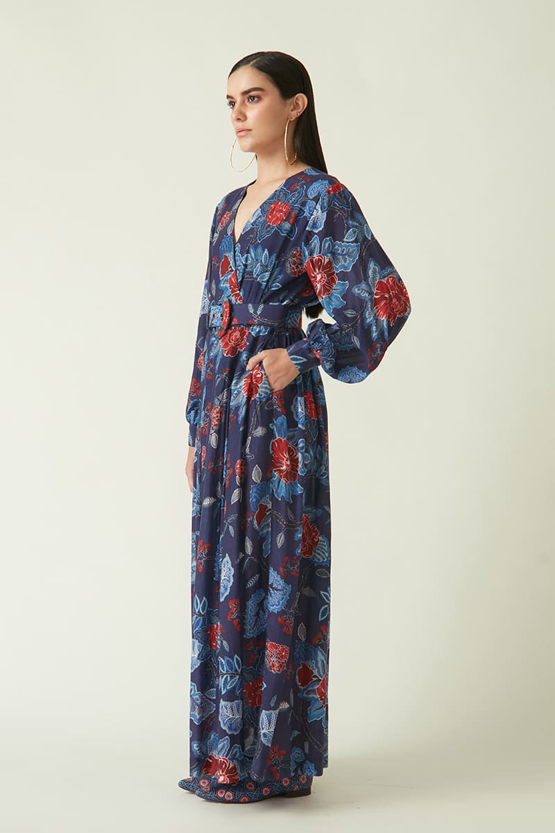 MUSI PRINTED DRESS WITH BELT