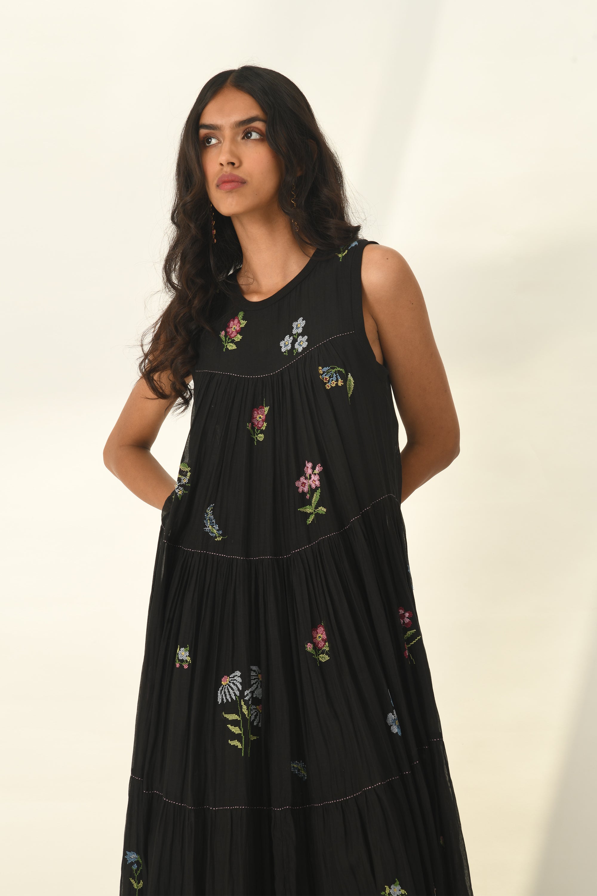 Glabrifolia Embroidered Dress