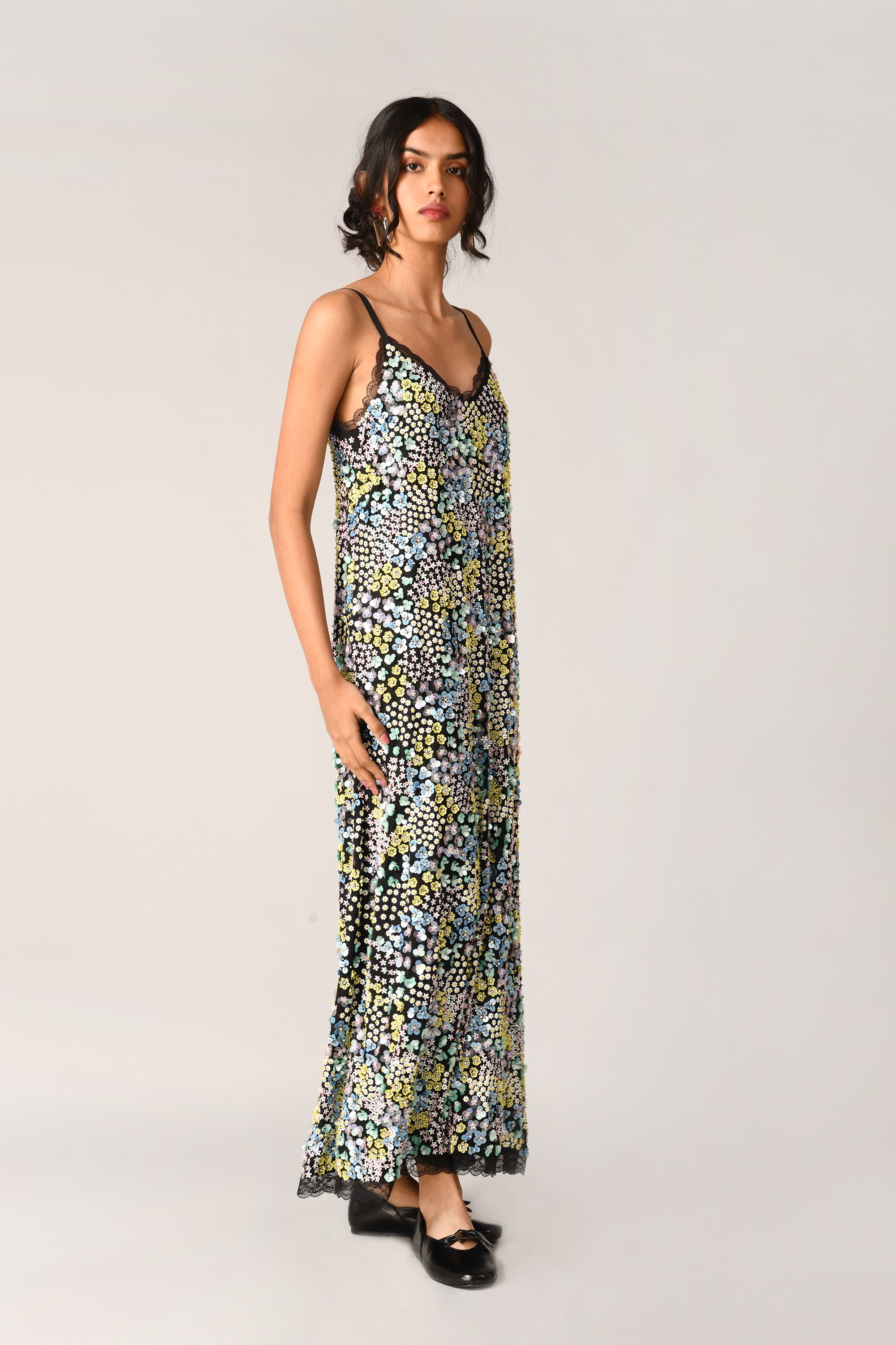 Virginiana Sequin Slip Dress