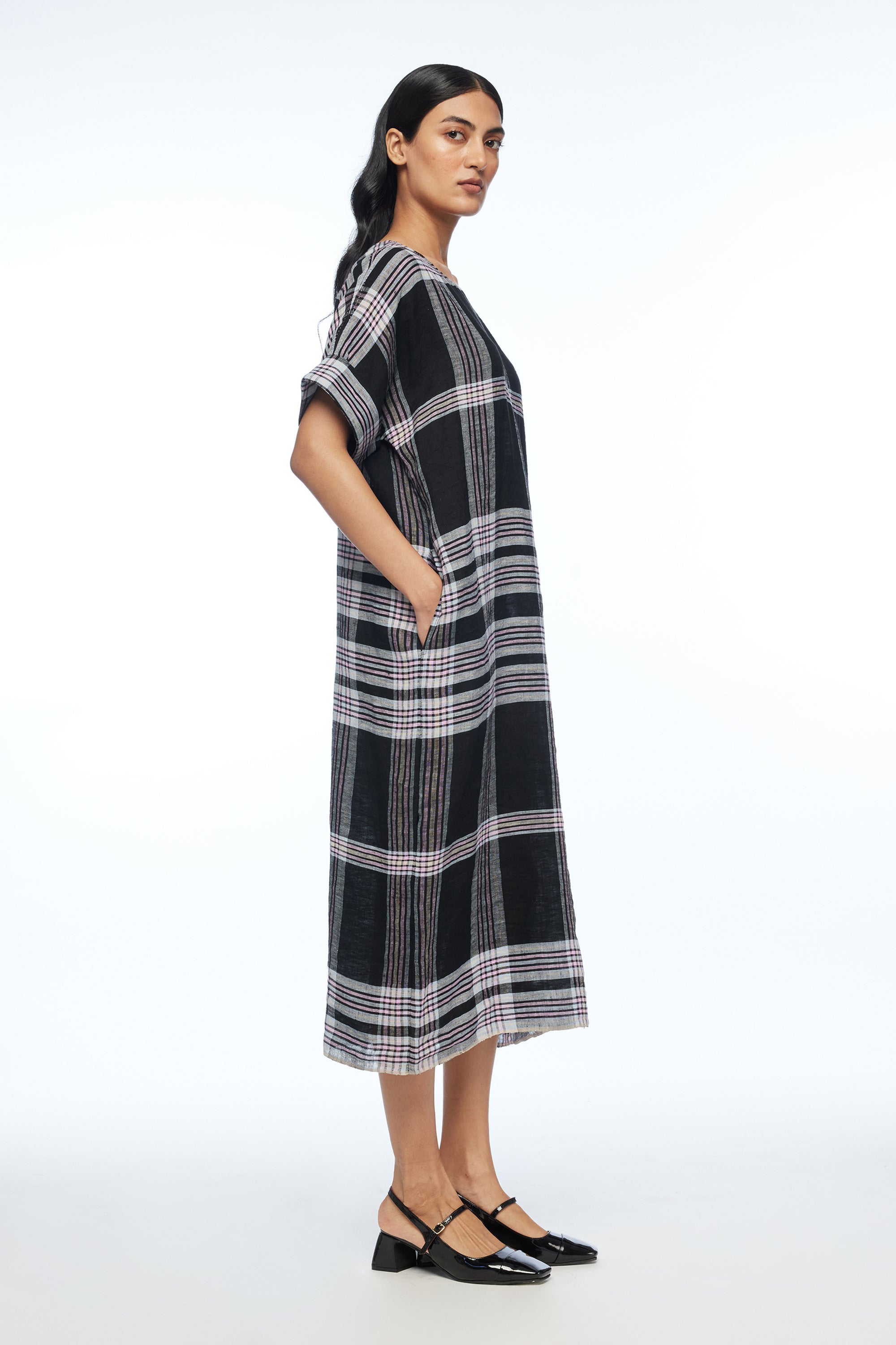 Dumalis Boat Neck Dress