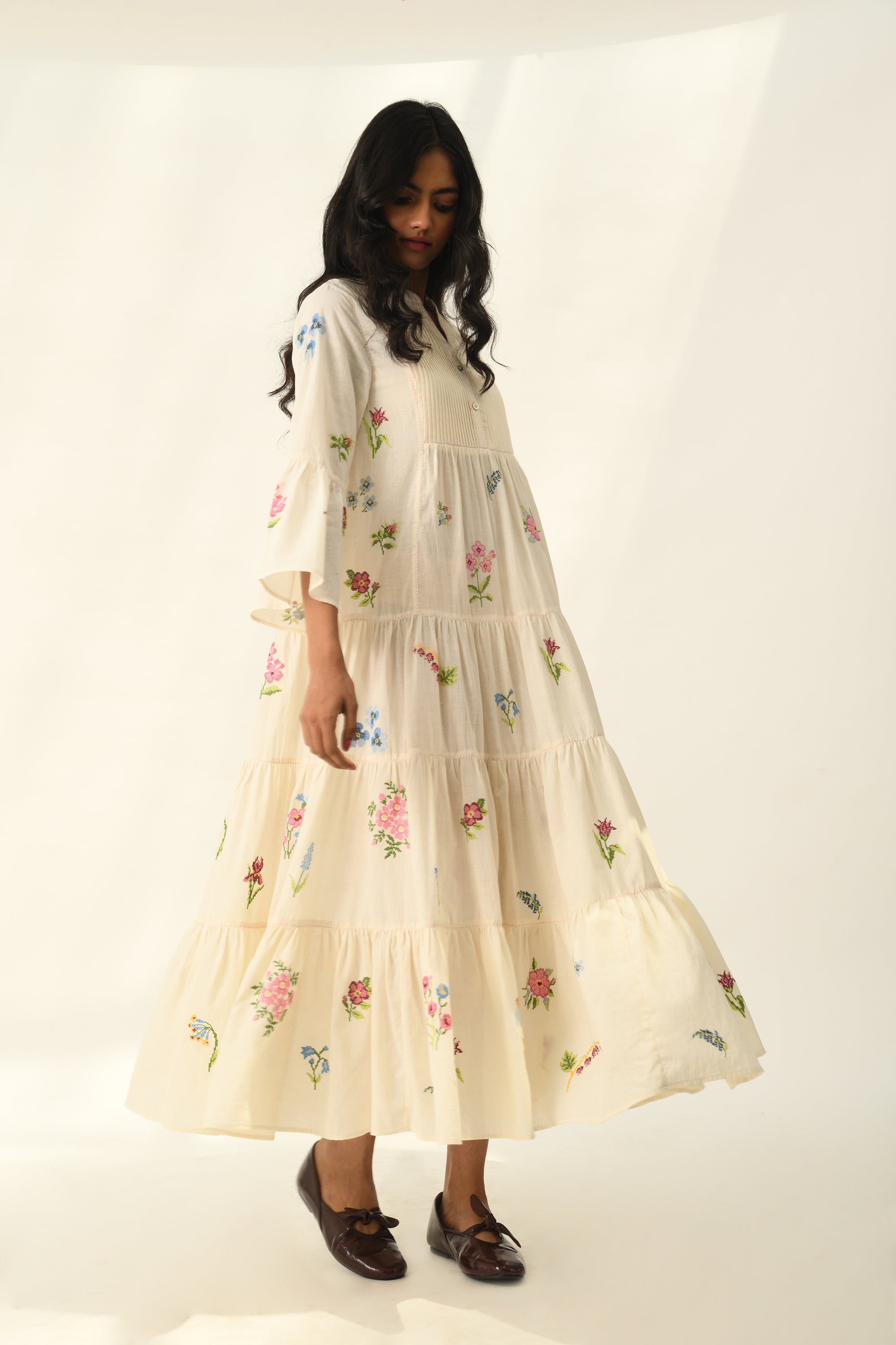 Corymbifera Embroidered Dress