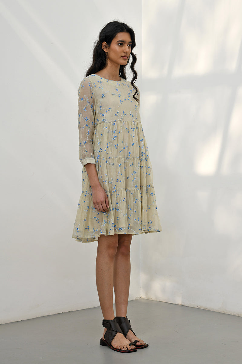 Lismore Embroidered Tiered Dress