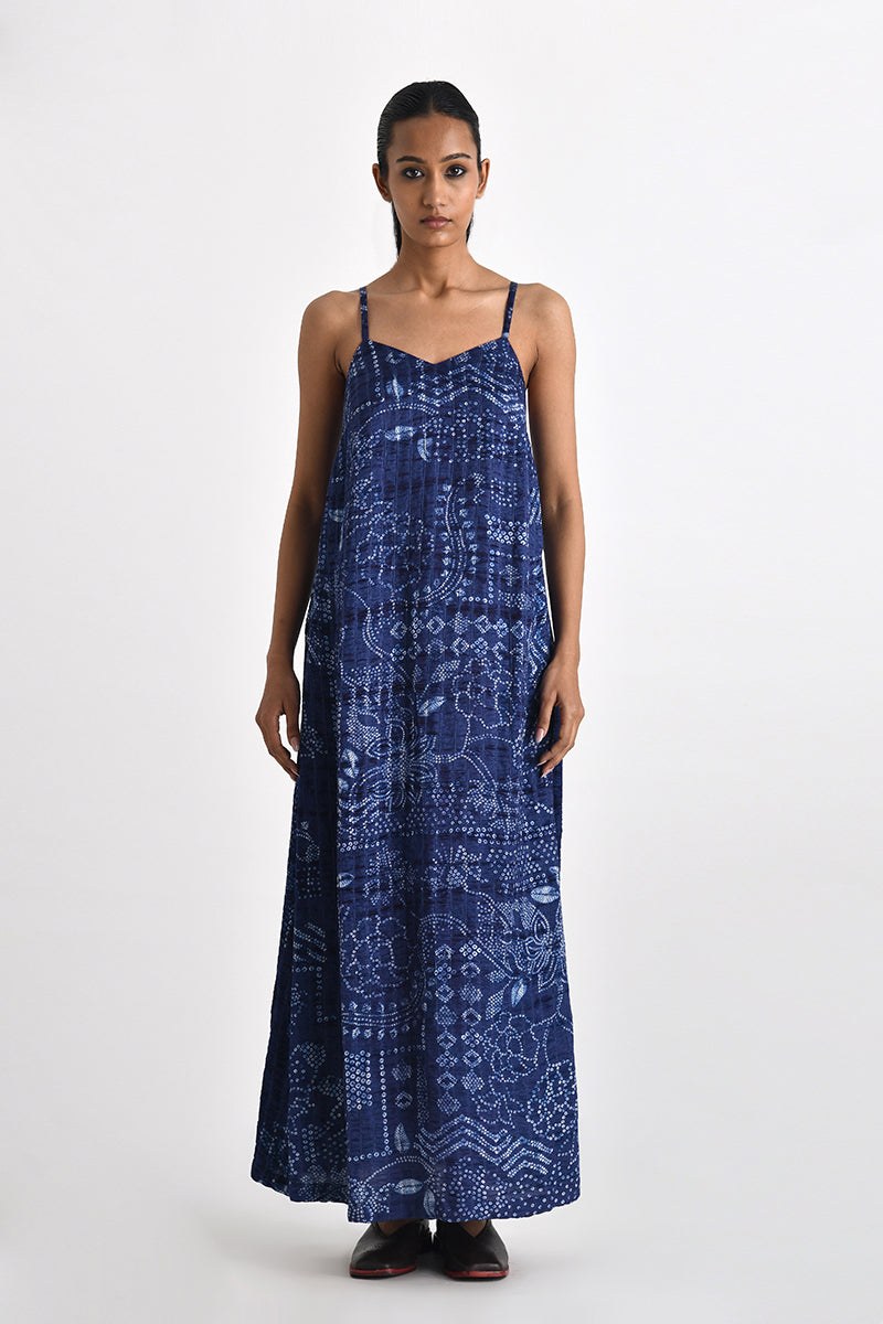 Imerose Printed Shibori Dress