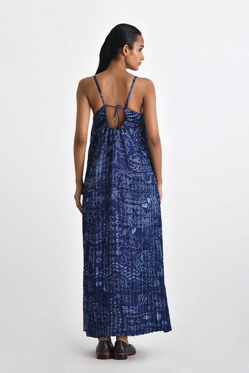 Imerose Printed Shibori Dress