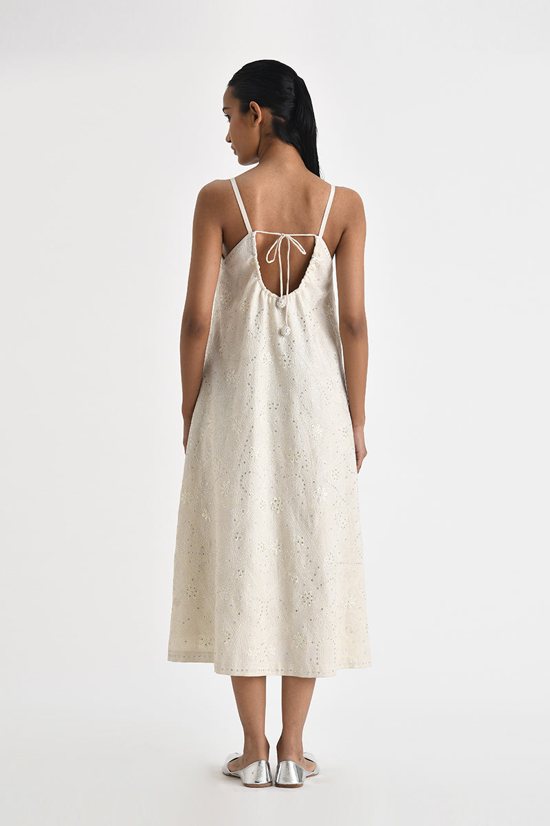 Astras Srappy Embroidered Dress