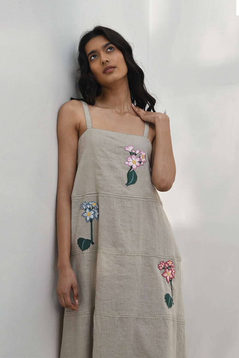 Merano Embroidered Strappy Dress