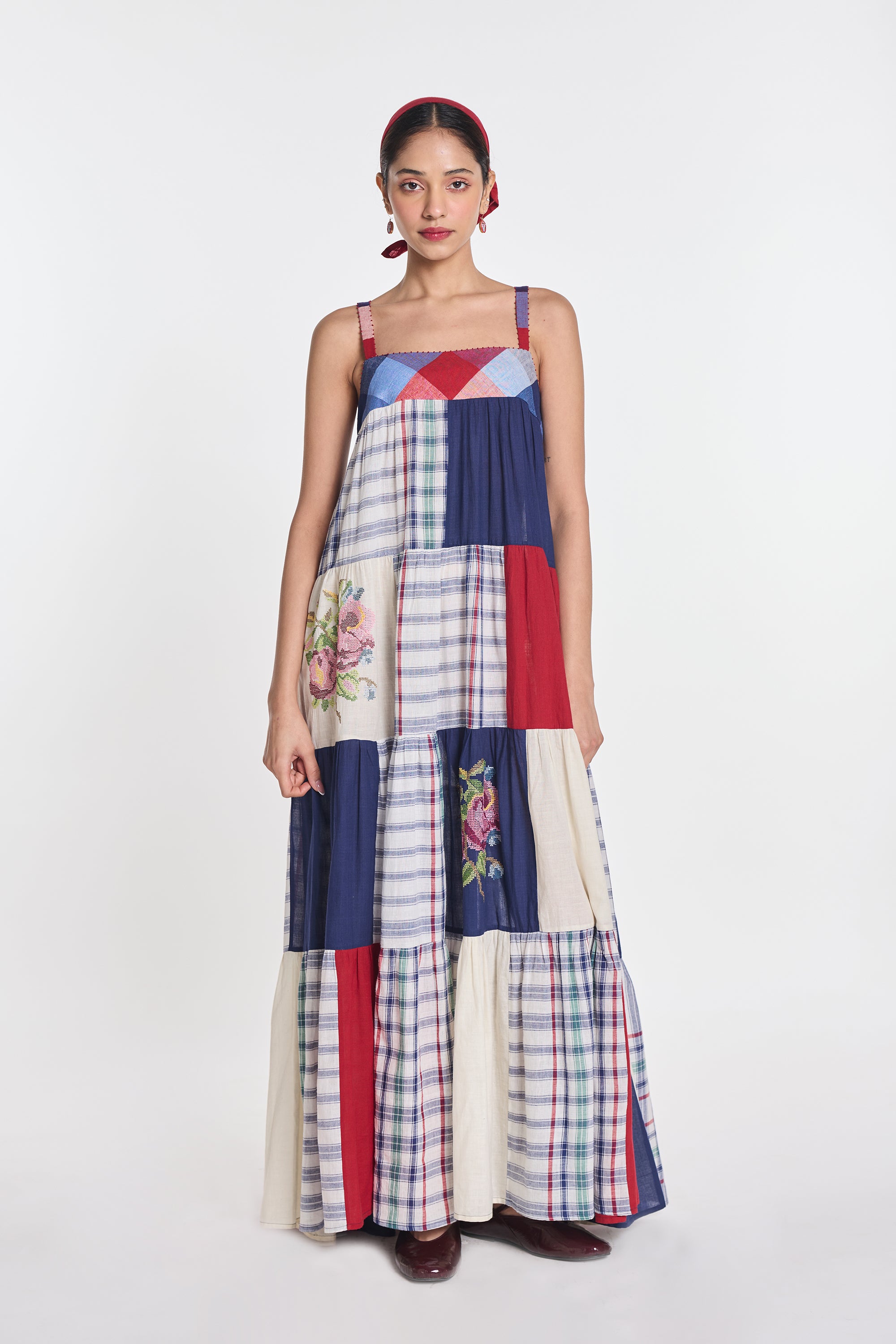 Rafflesia Patchwork Maxi Dress