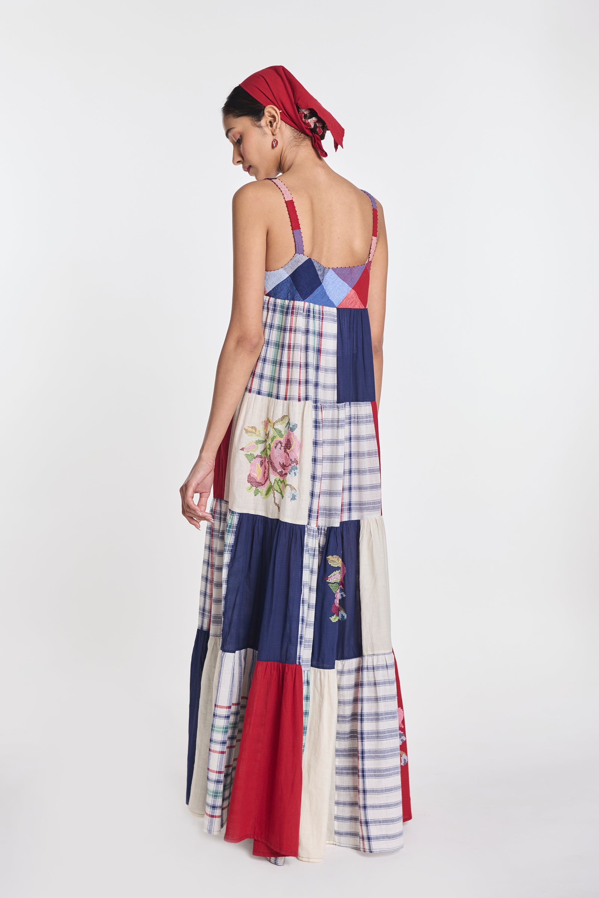 Rafflesia Patchwork Maxi Dress