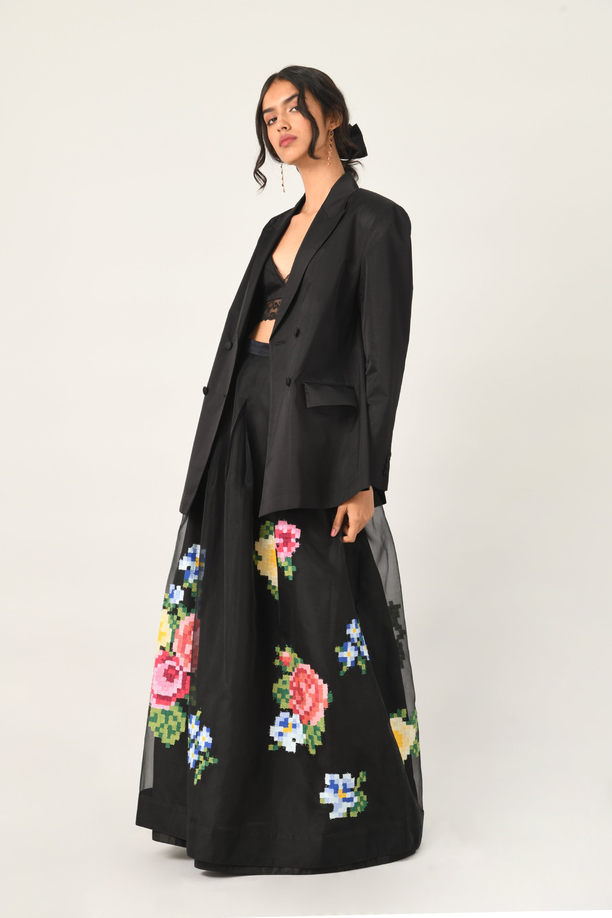Gertrude Digital Embroidered Skirt