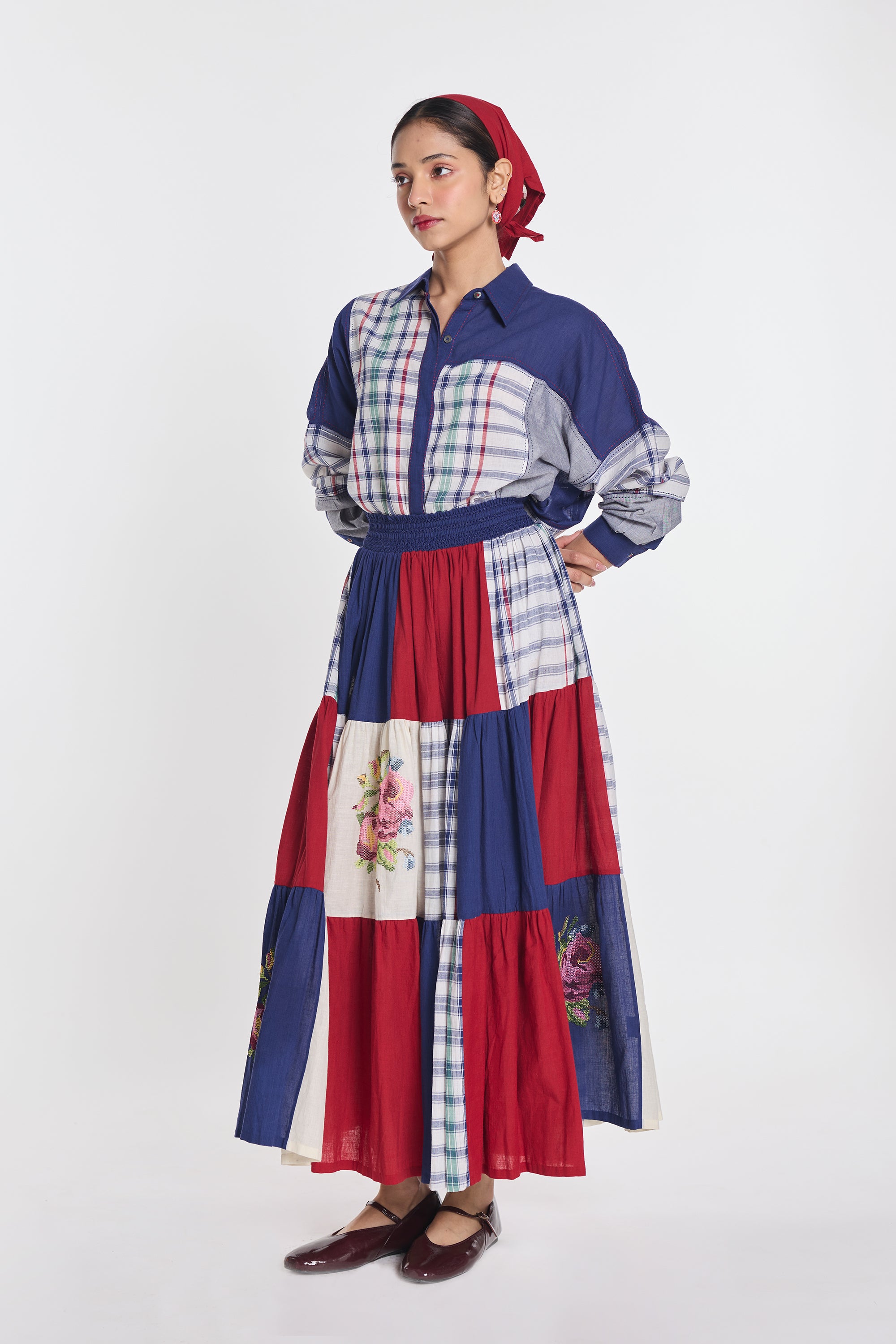 Astilbe Patchwork Skirt