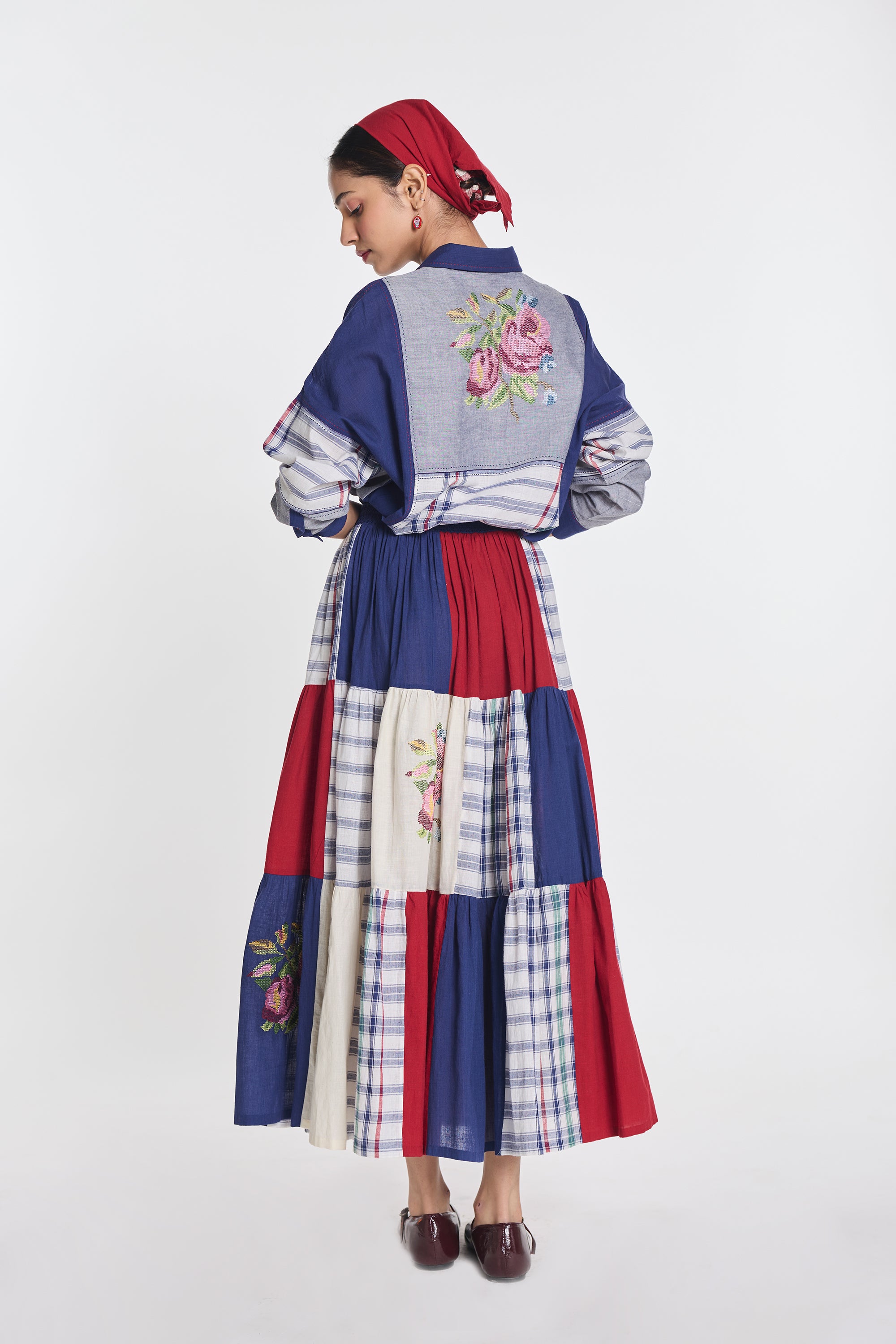 Astilbe Patchwork Skirt