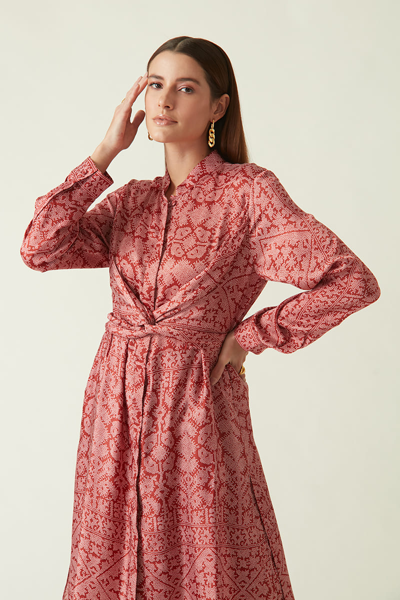 UBUD PRINTED TUNIC DRESS