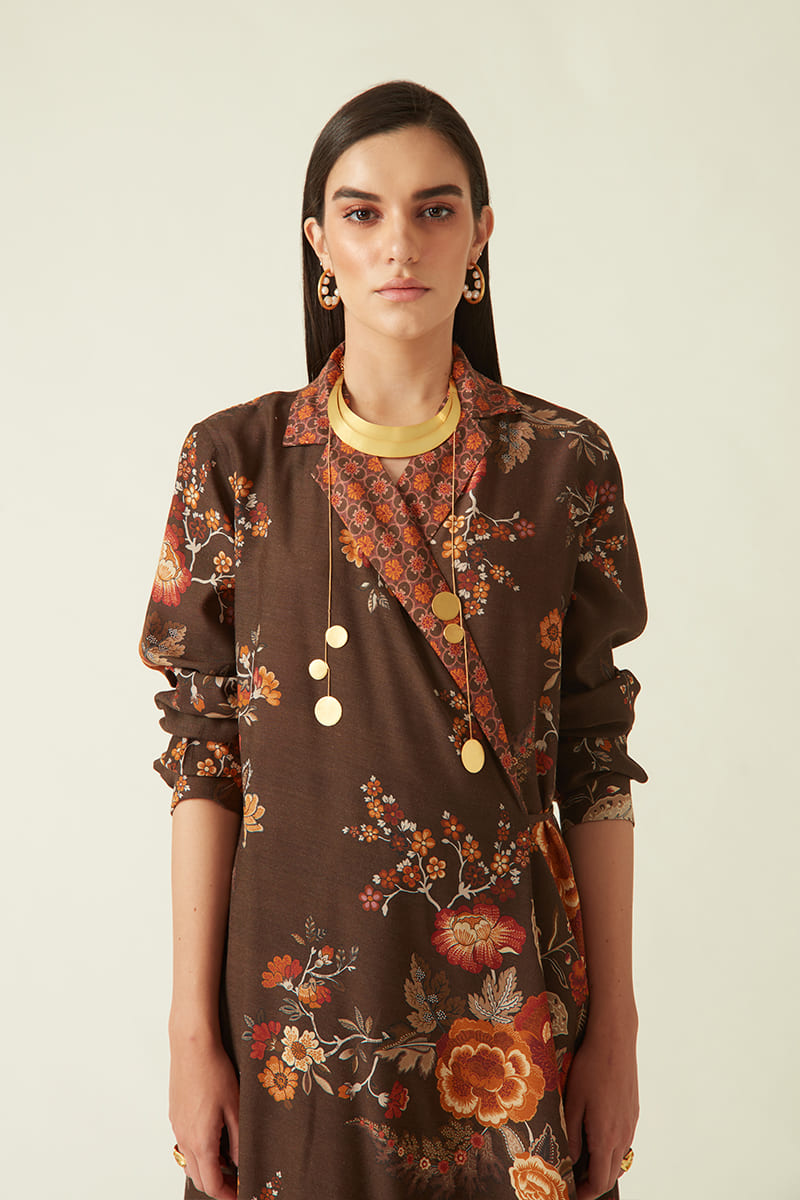 Bromo Wrap Jacket Dress