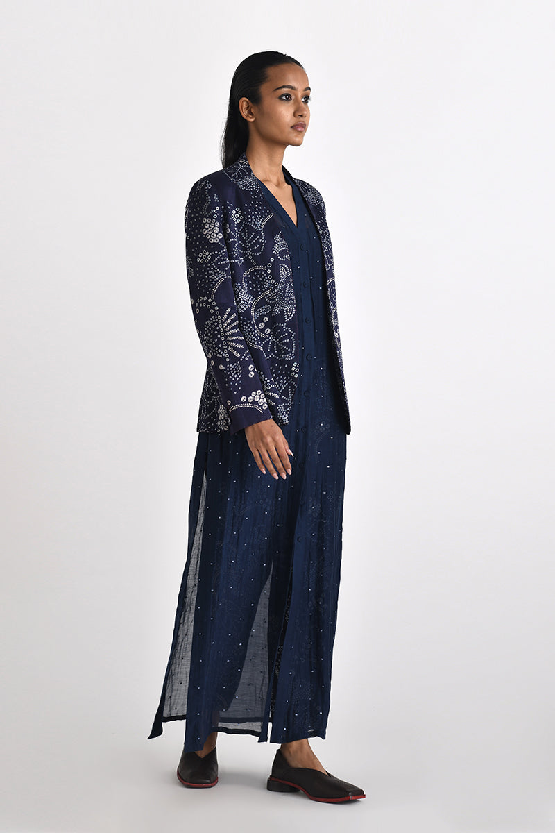 Merbaka Front Open Printed Jacket