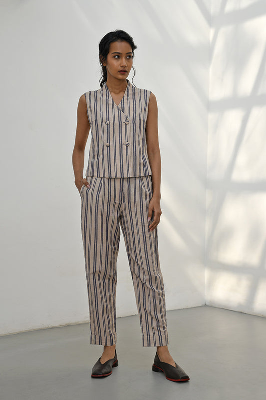 ELATOS STRIPE WAISTCOAT