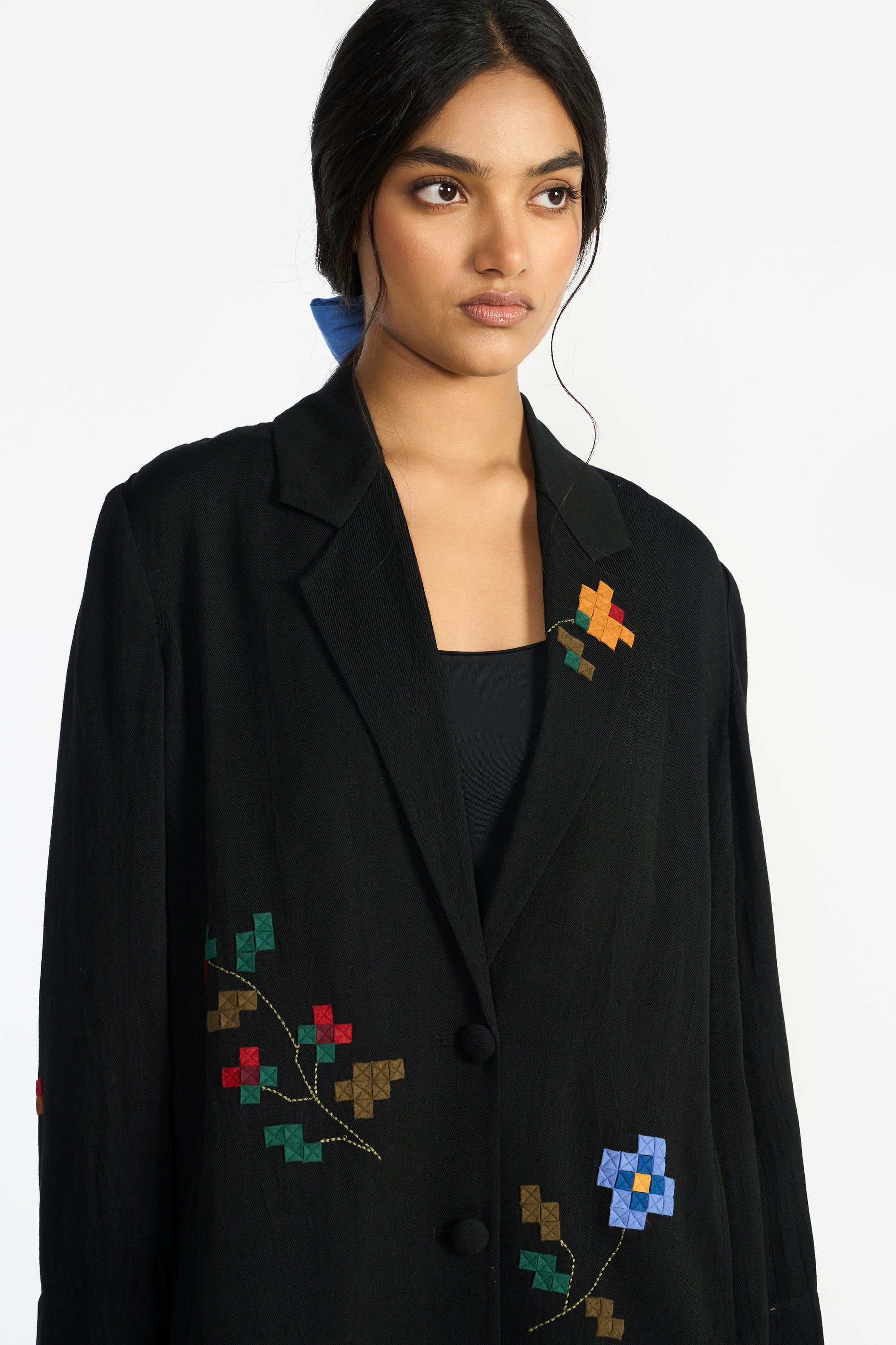 Absalon Appliqué Long Jacket