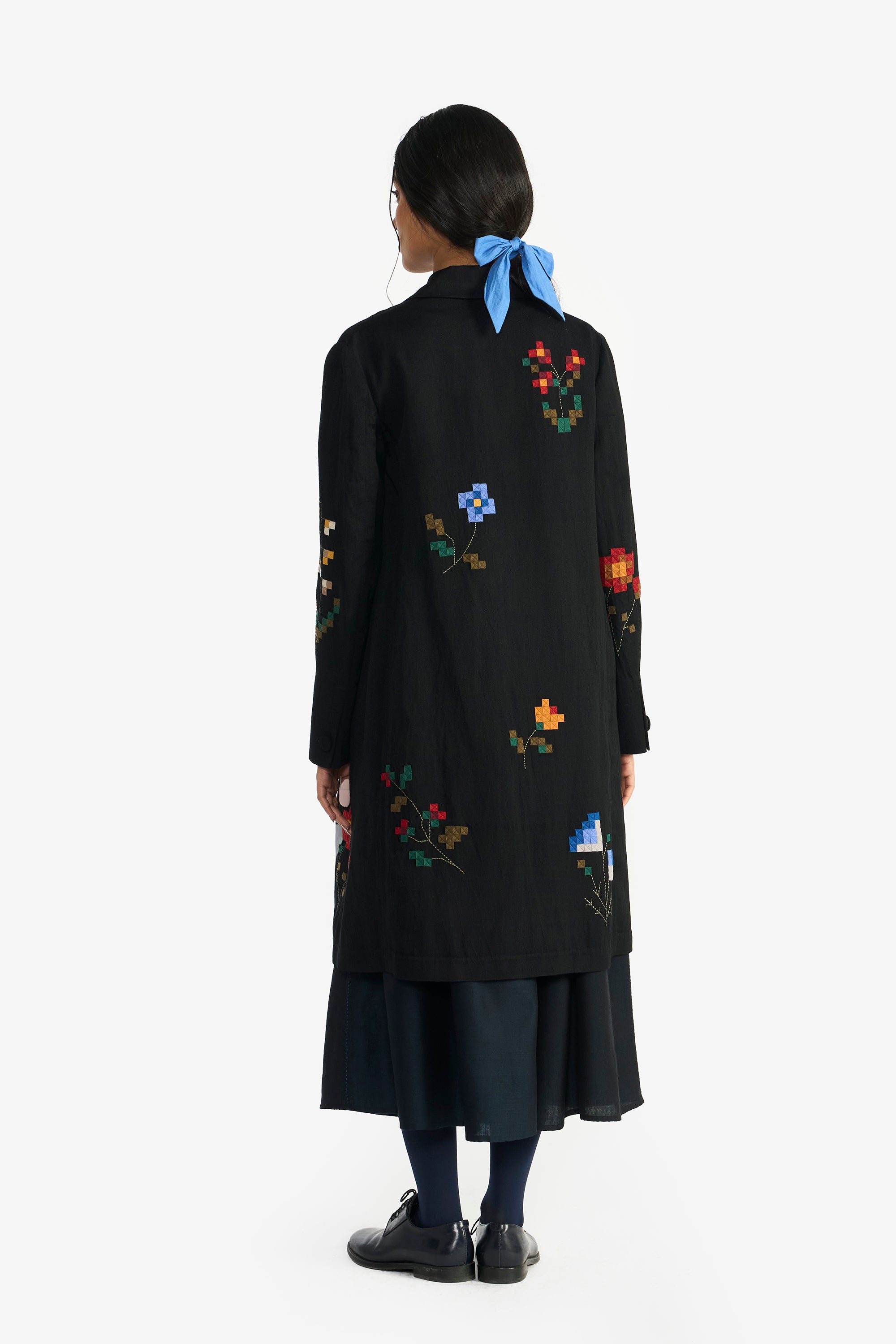 Absalon Appliqué Long Jacket