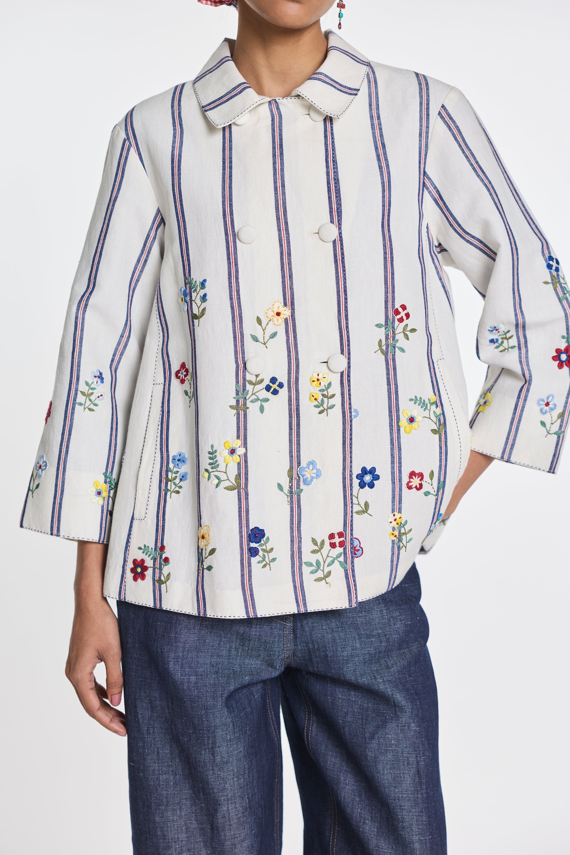 Gomphrena double breast jacket