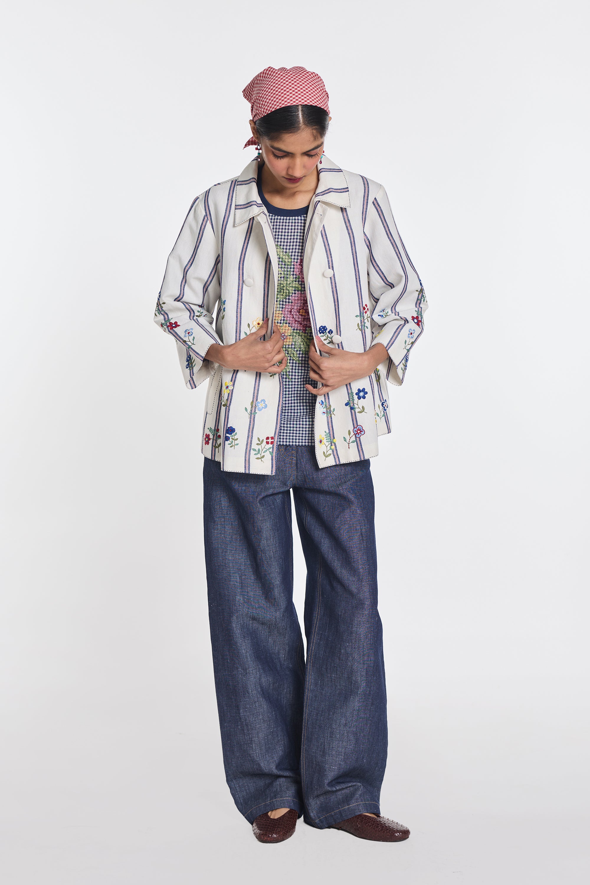 Gomphrena double breast jacket