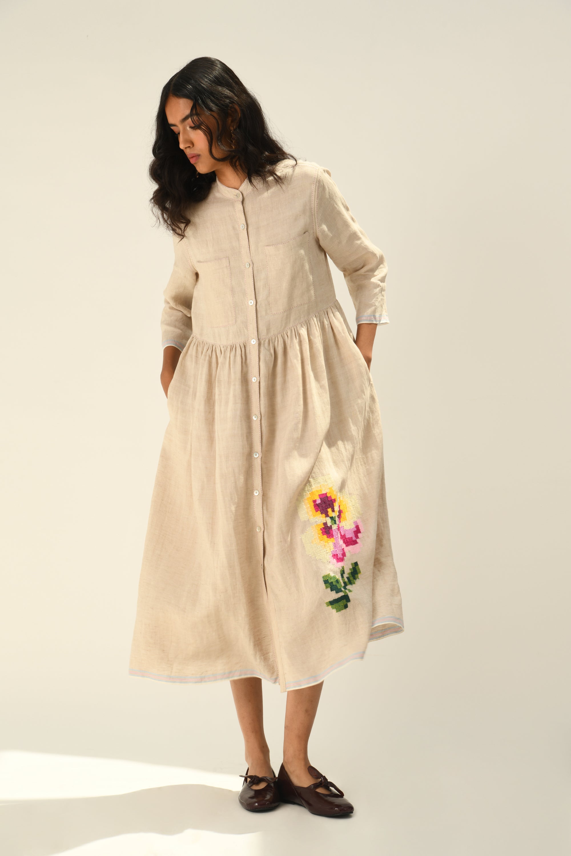 Massiana Embroidery Dress
