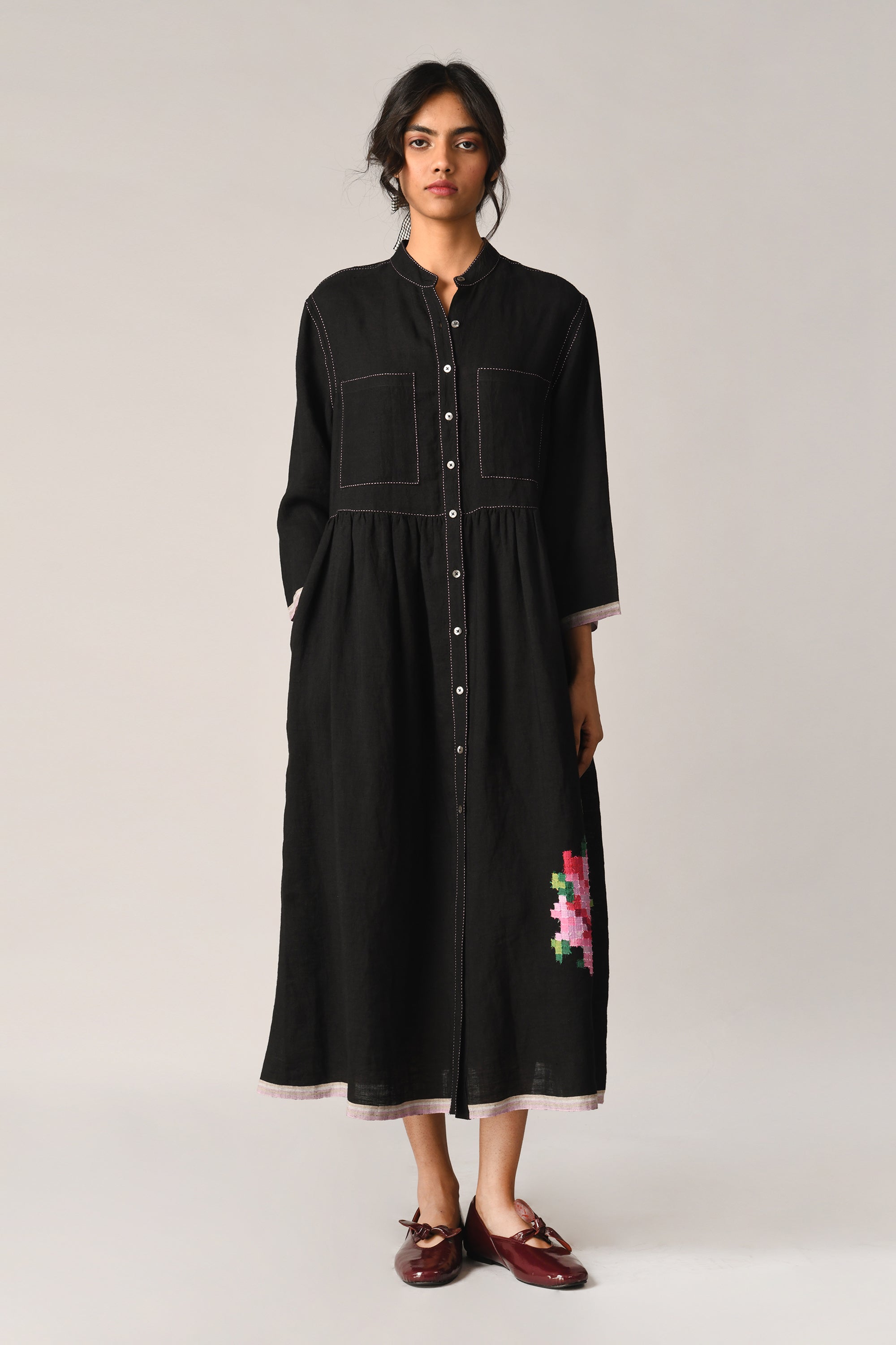 Bella Applique Embroidery Dress