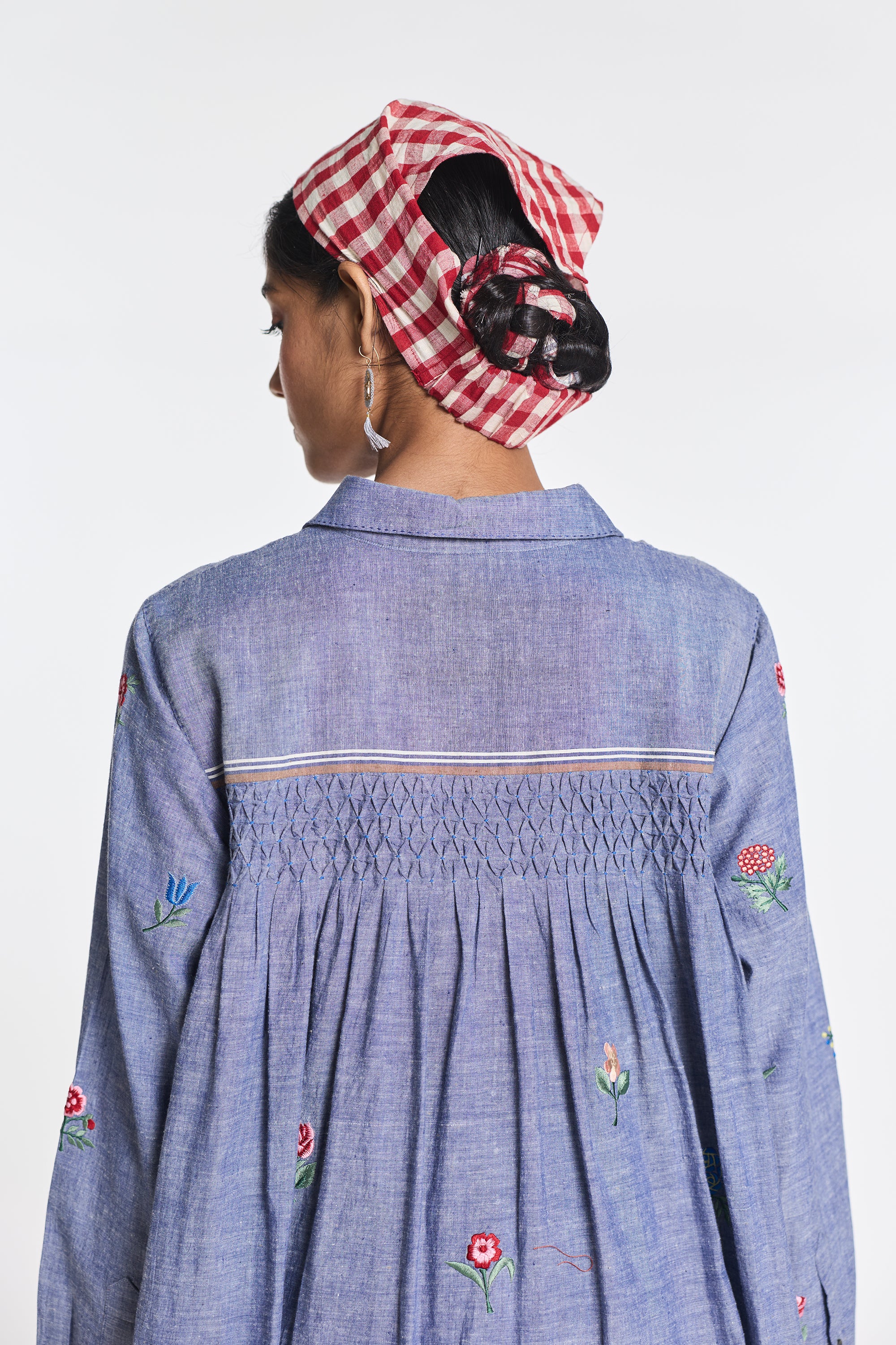 Hydrangca Embroidered Tunic