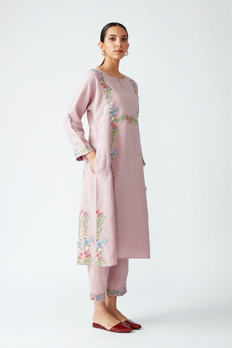 Viburnum Embroidered Kurta Set