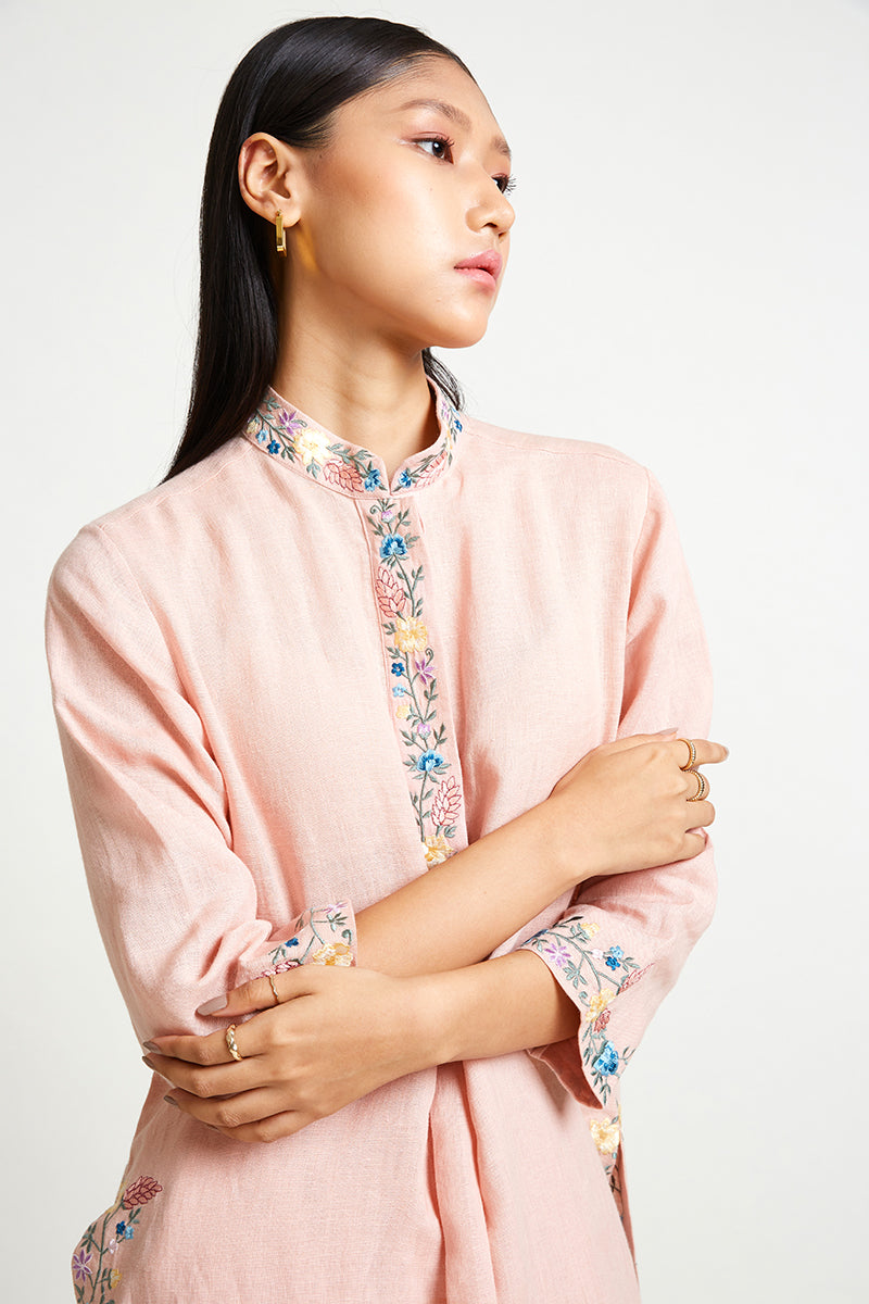Candytuft Embroidered Kurta Set
